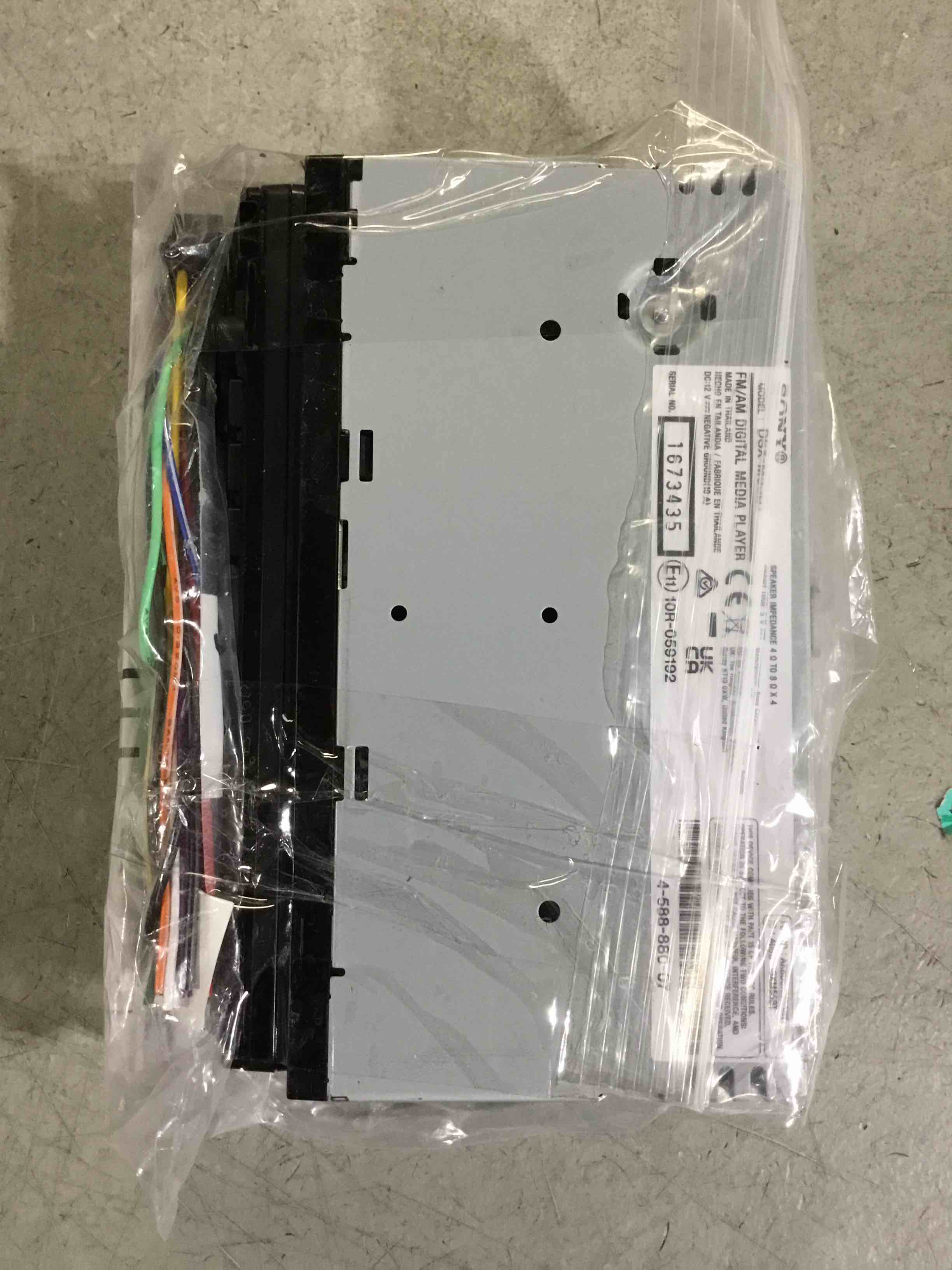 Condition photo showing As Is for Sony DSXM55BT Bluetooth Marine Digital Media Stereo Receiver SiriusXM Ready, Single DIN