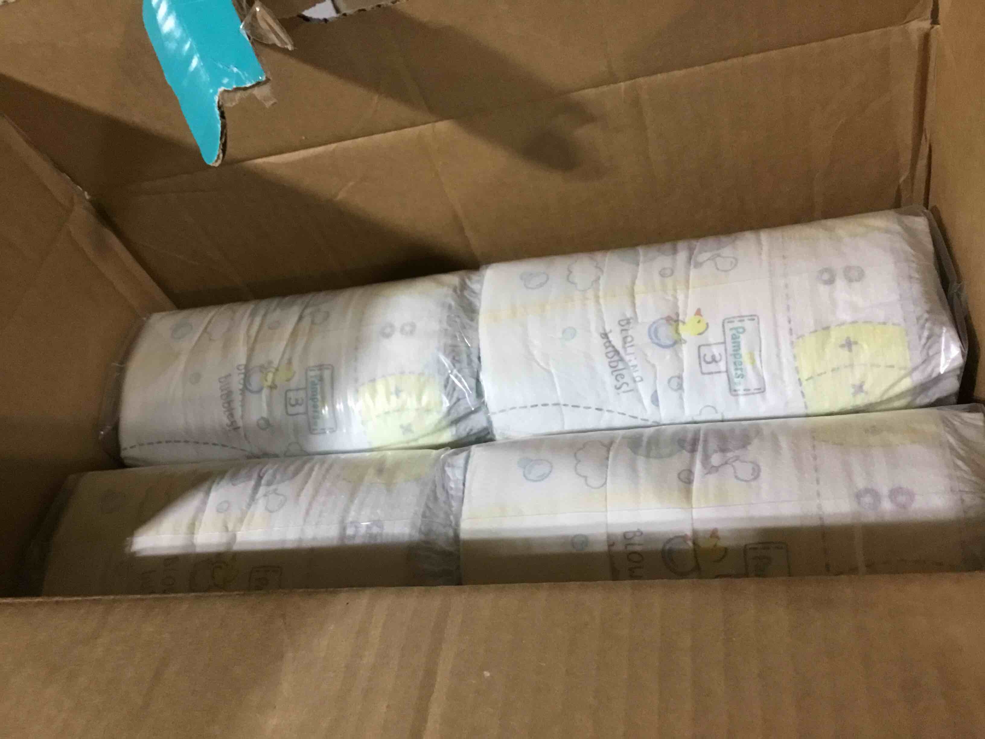 Condition photo showing New/Like New for Pampers Swaddlers Diapers, Size 3 (13-26 lbs), 136 Count, Absorbent, Keeps Baby Dry and Comfortable, Skin Safe Disposable Baby Diaper (Packaging May Vary)