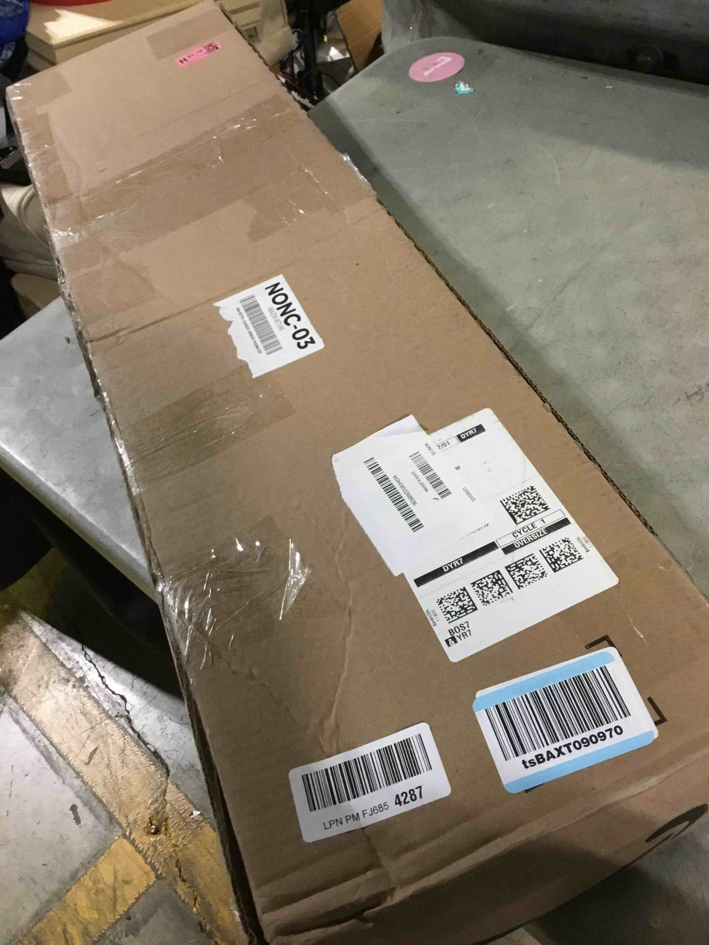 Condition photo showing Good Condition for Kasepie 1.5mm PVC Frosted Textured Office Chair Mat for Hardwood Floor 36X48Inch, Heavy Duty Floor Protectors for Hardfloor, Anti-Slip Desk Chair Pad Low Pile Rug Compatible?36X48Inch? 48" x 36" (Rectangular) Frosted 1.5mm Thick