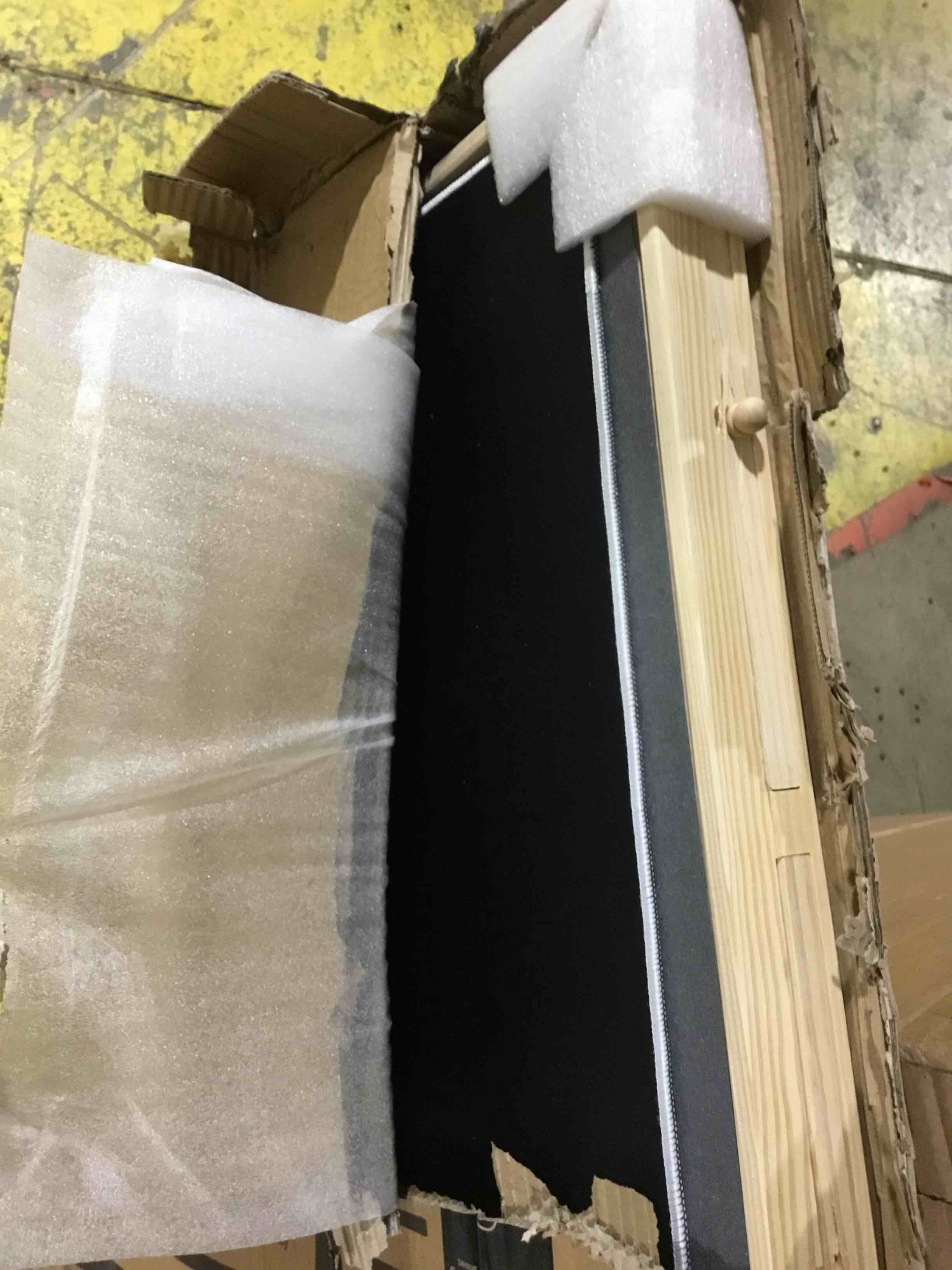 Condition photo showing As Is for puzzle board tilting with drawers & cover mat - 1000 pieces wooden jigsaw puzzle table - 24”x30” portable puzzle board - 3 tilting angles & felt working surface - puzzle ready