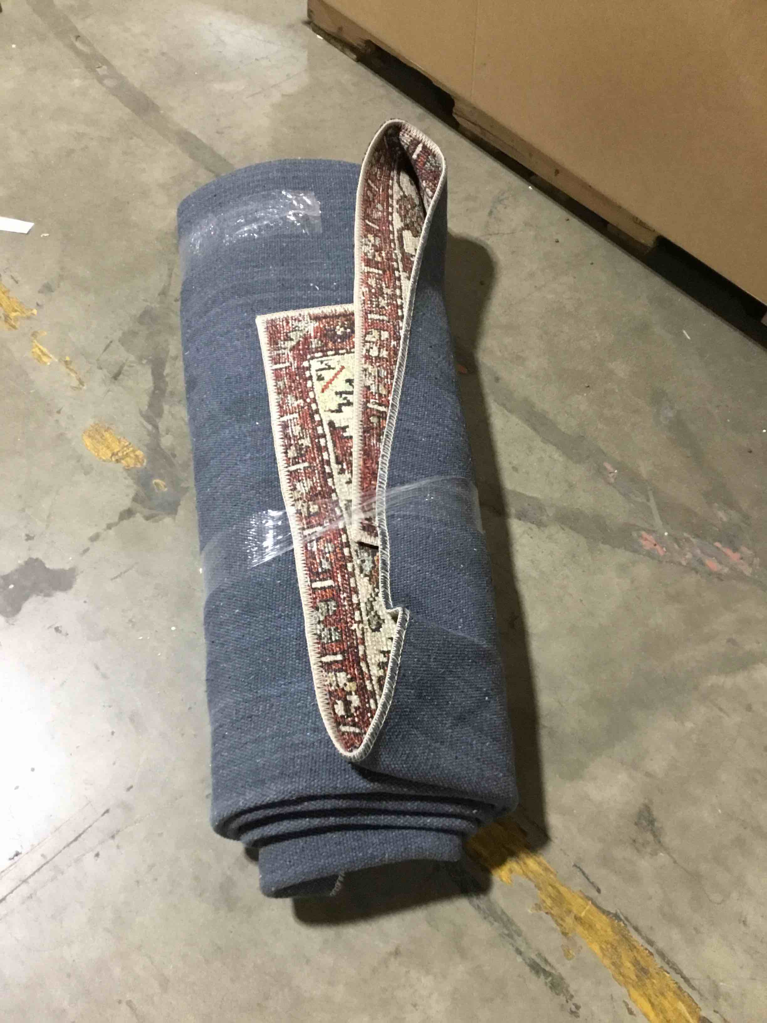 Condition photo showing As Is for Loloi Loren Collection LQ-16 Spice/Multi 8'-4" x 11'-6" Area Rug Spice / Multi 8'4" x 11'6" (Rectangular)