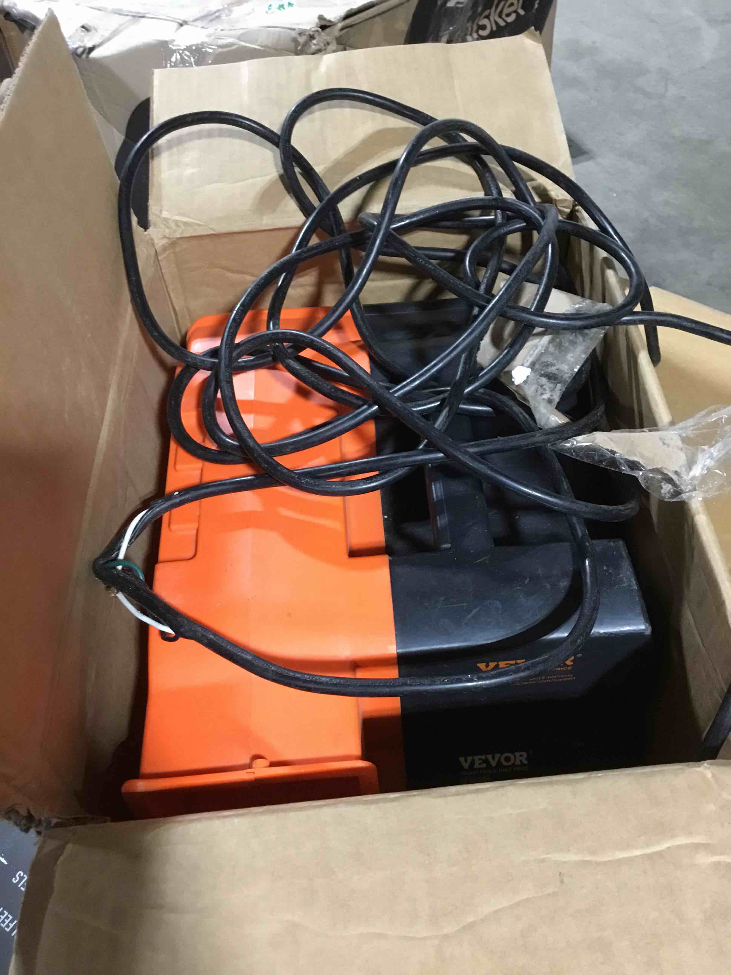Condition photo showing As Is for (DOESNT WORK)VEVOR Inflatable Air Blower, 450W/1100W/1500W Portable and Powerful Bounce House Blower, Commercial Air Blower Pump Fan, Used for Inflatable Bouncy Castle and Jump Slides Dual-Power | 1.7 & 2 HP