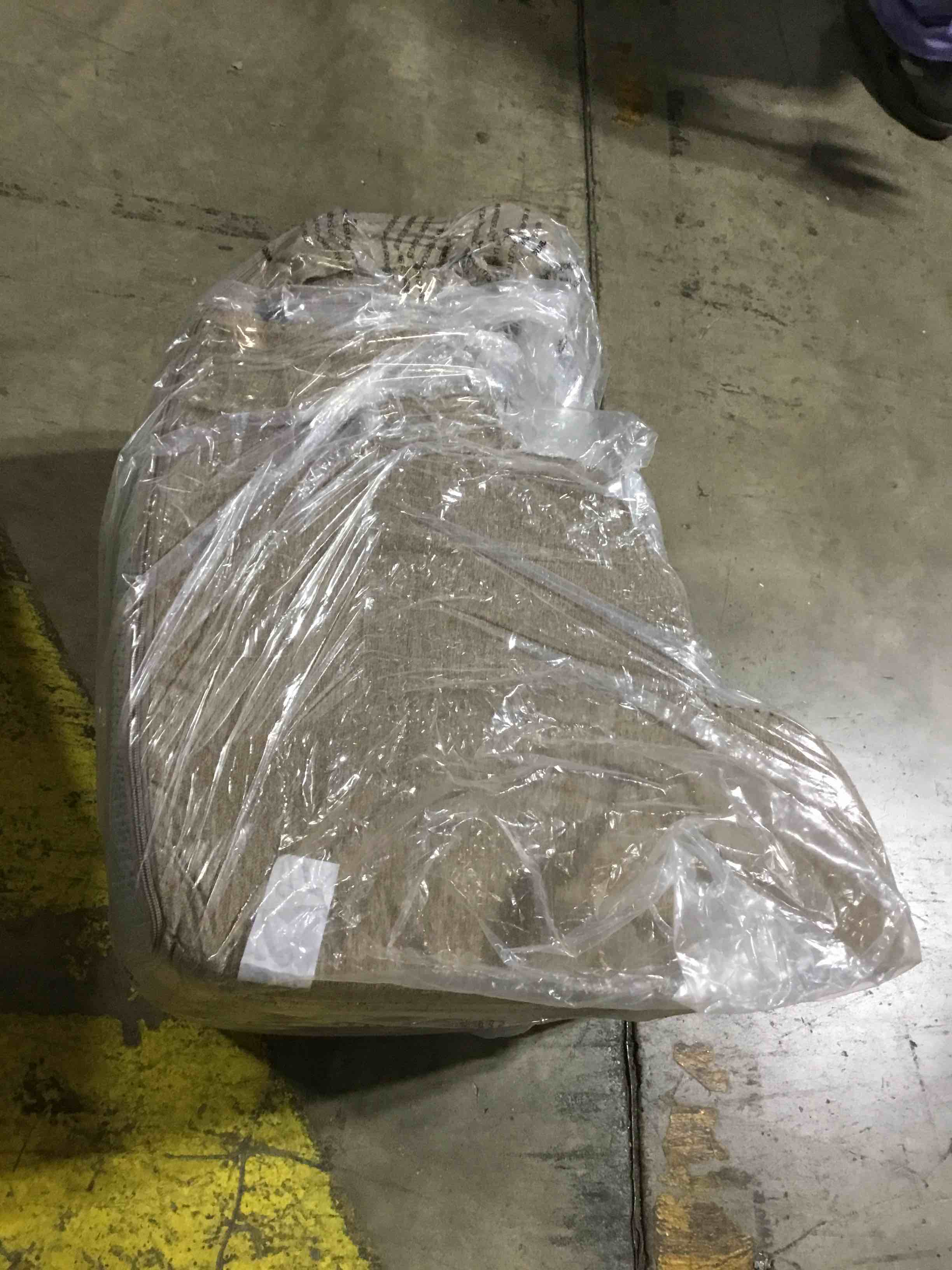 Condition photo showing As Is for EHEYCIGA Curved Dog Stairs Ramp for High Beds 19.7" H, 4-Step Dog Steps for Small Dogs and Cats, Pet Stairs for High Bed Climbing, Non-Slip Balanced Pet Step Indoor, Camel 4-Step Fleece-Camel