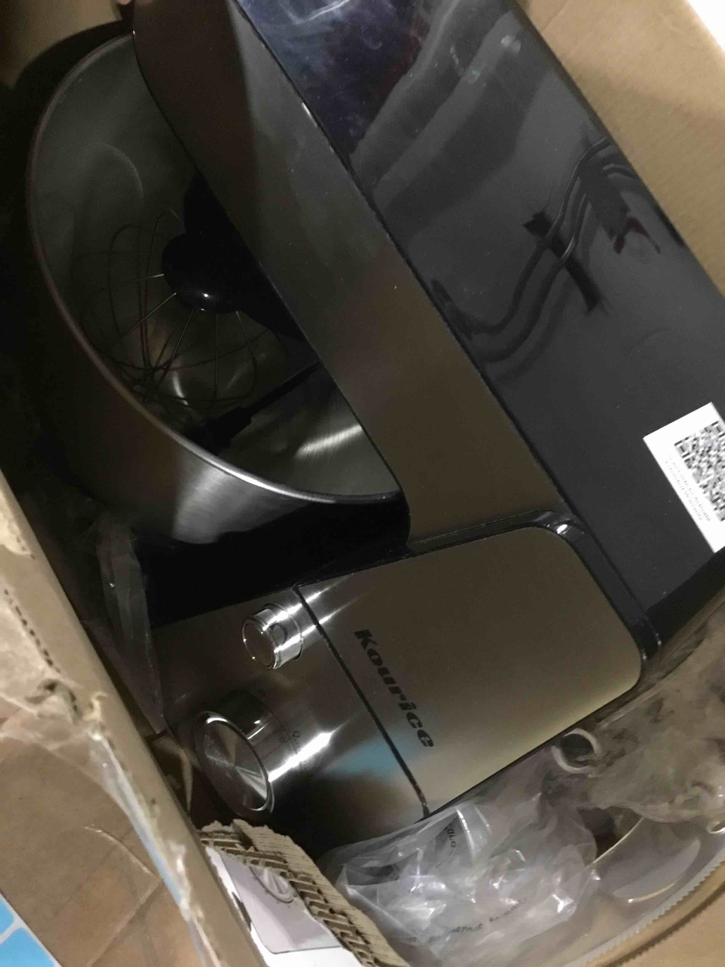 Condition photo showing As Is for Stand Mixer Body with Stainless Steel Cladding Pro-Grade Powerful Kitchen Mixer for Baking Bread Dough Cake 10+p Speed Tilt-Head Electric Food Mixer With 6.5QT Bowl Dough Hook Wire Whisk Flat Beater Black