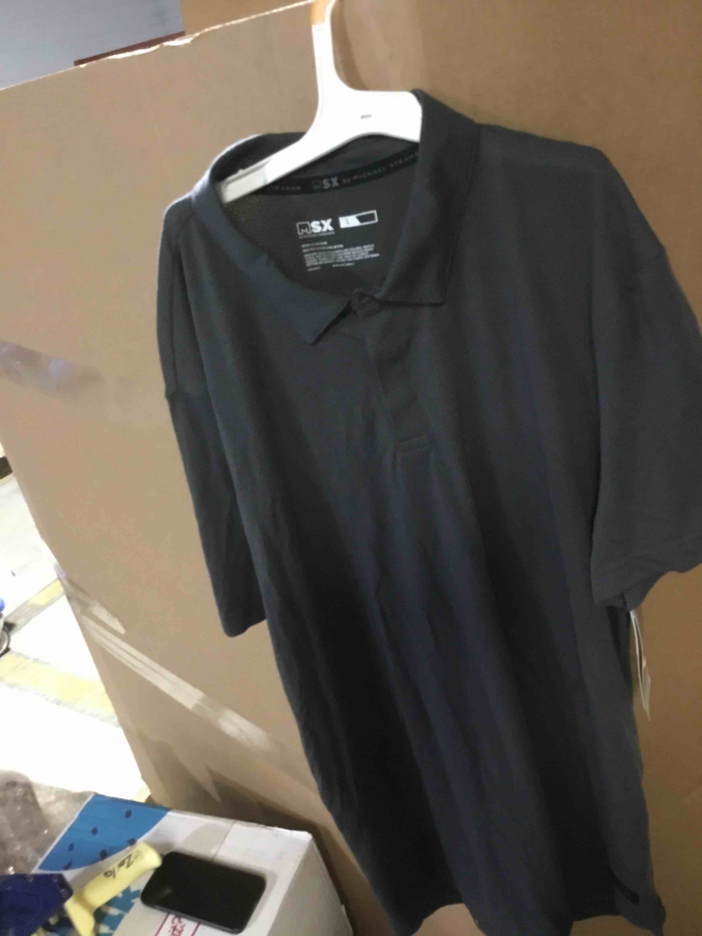 Condition photo showing As Is for GYMELITE Men's Golf Polo Shirt Short and Long Sleeve Quick Dry Moisture Wicking Performance T Shirt for Casual Work Athletic