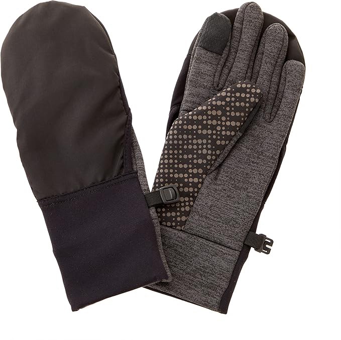 Luvas conversíveis infantis, Black Marl, tamanho 7-12