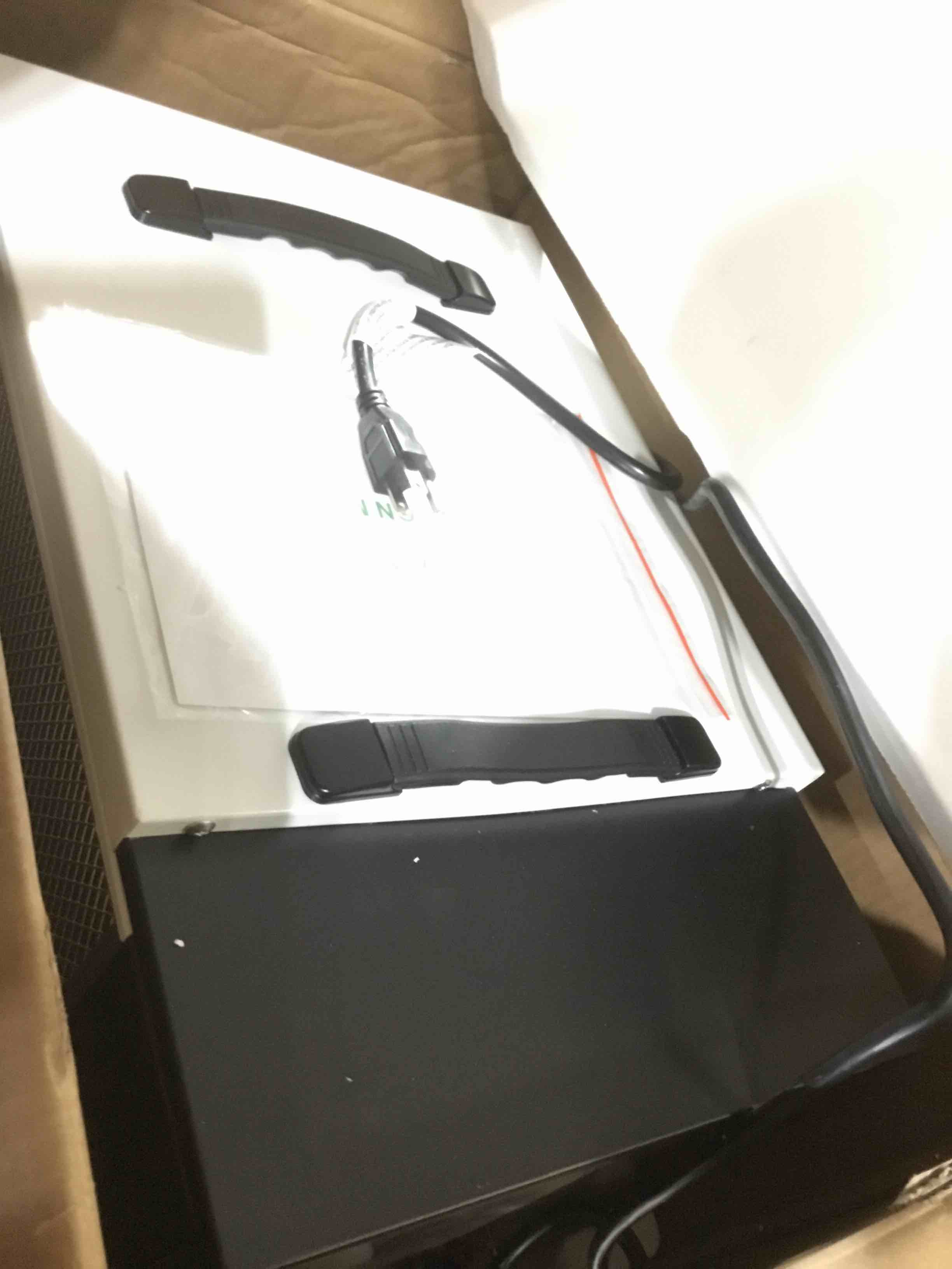 Condition photo showing As Is for (DAMAGED)Waykar 125 Pint Crawl Space Dehumidifier with Pump and Drain Hose for commercial, Basements, and Water Damage Unit for Spaces up to 6500 Square Feet, Smart Humidity Control - 5-Year Quality Coverage 125 Pints with Pump 6500 Sq. Ft
