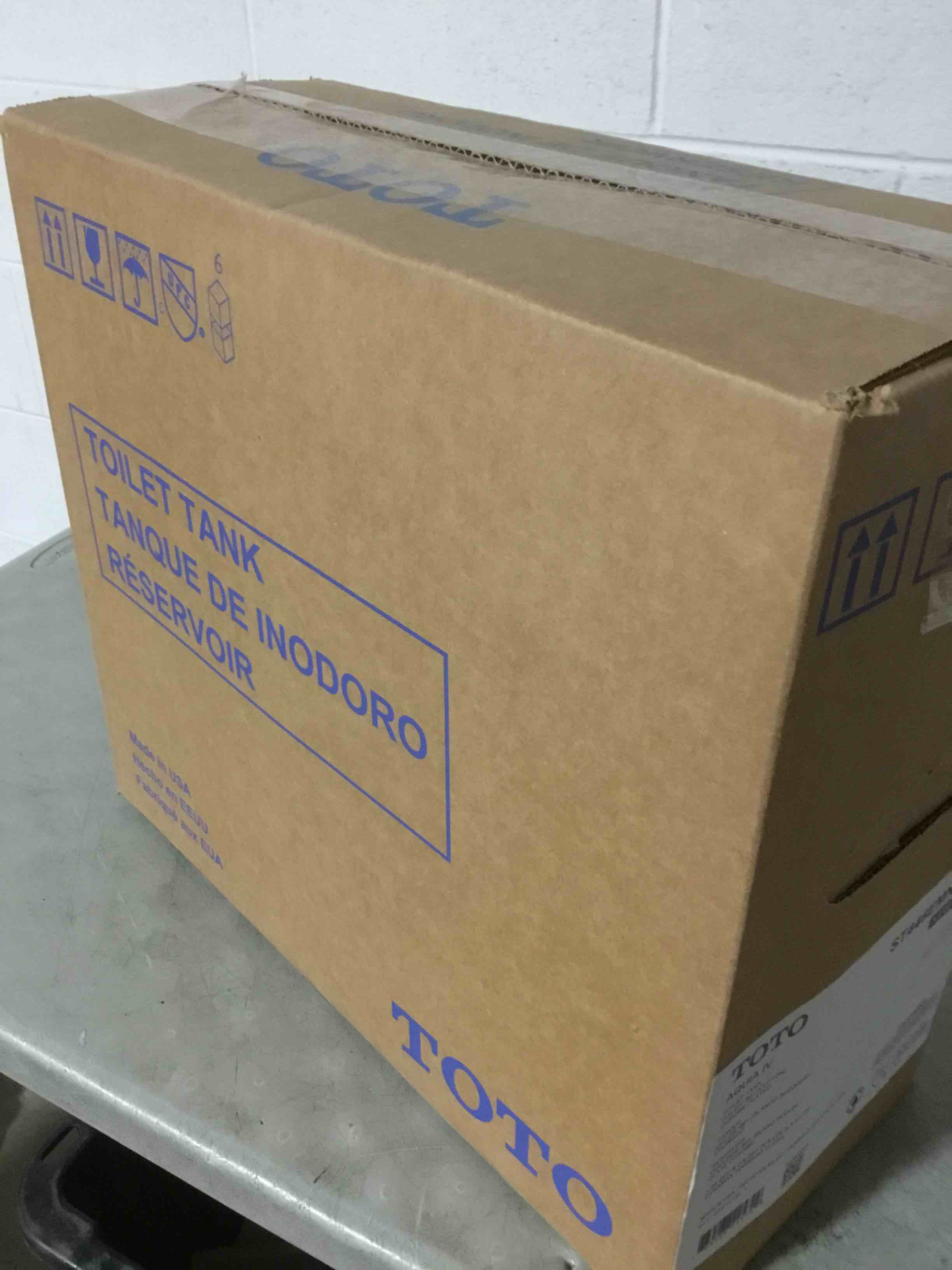 Condition photo showing New/Like New for TOTO® Aquia® IV Dual Flush 1.28 and 0.9 GPF Toilet Tank Only with WASHLET®+ Auto Flush Compatibility  Cotton White - ST446EMNA#01