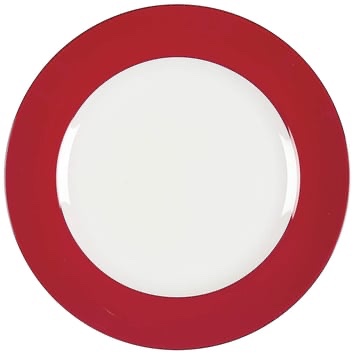 dinner plate rutherford circle red by lenox 1 pcs size 9.5”