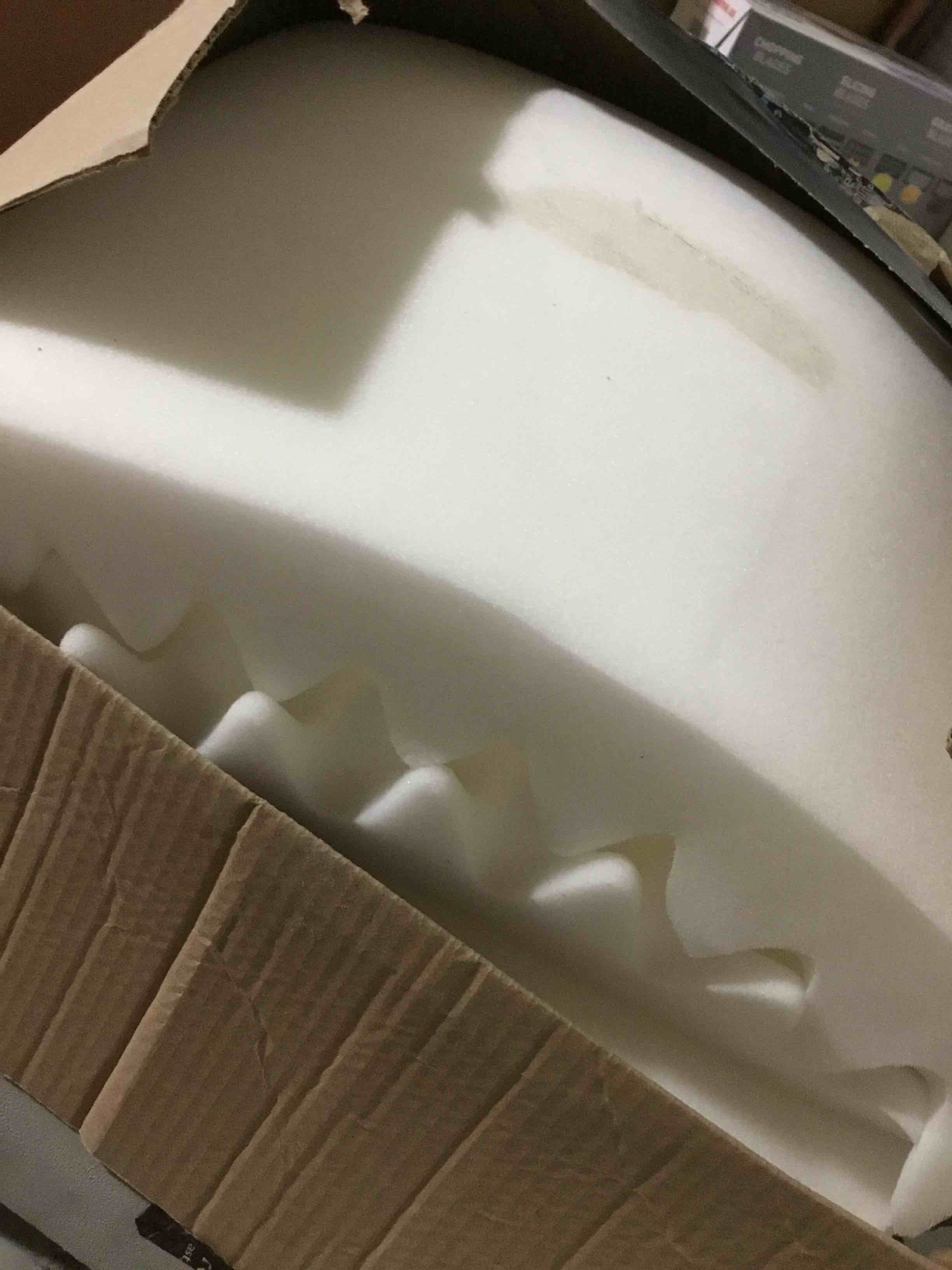 Condition photo showing As Is for (SIMILAR)AK TRADING CO. 2.5" Thick CertiPUR-US Certified Convoluted Hospital Mattress Pad, Egg Crate Foam Foam Sheet | Mattress Pad (Medical Bed, Mattress Topper, Chairs) - Made in USA (2.5" x 18" x 72")