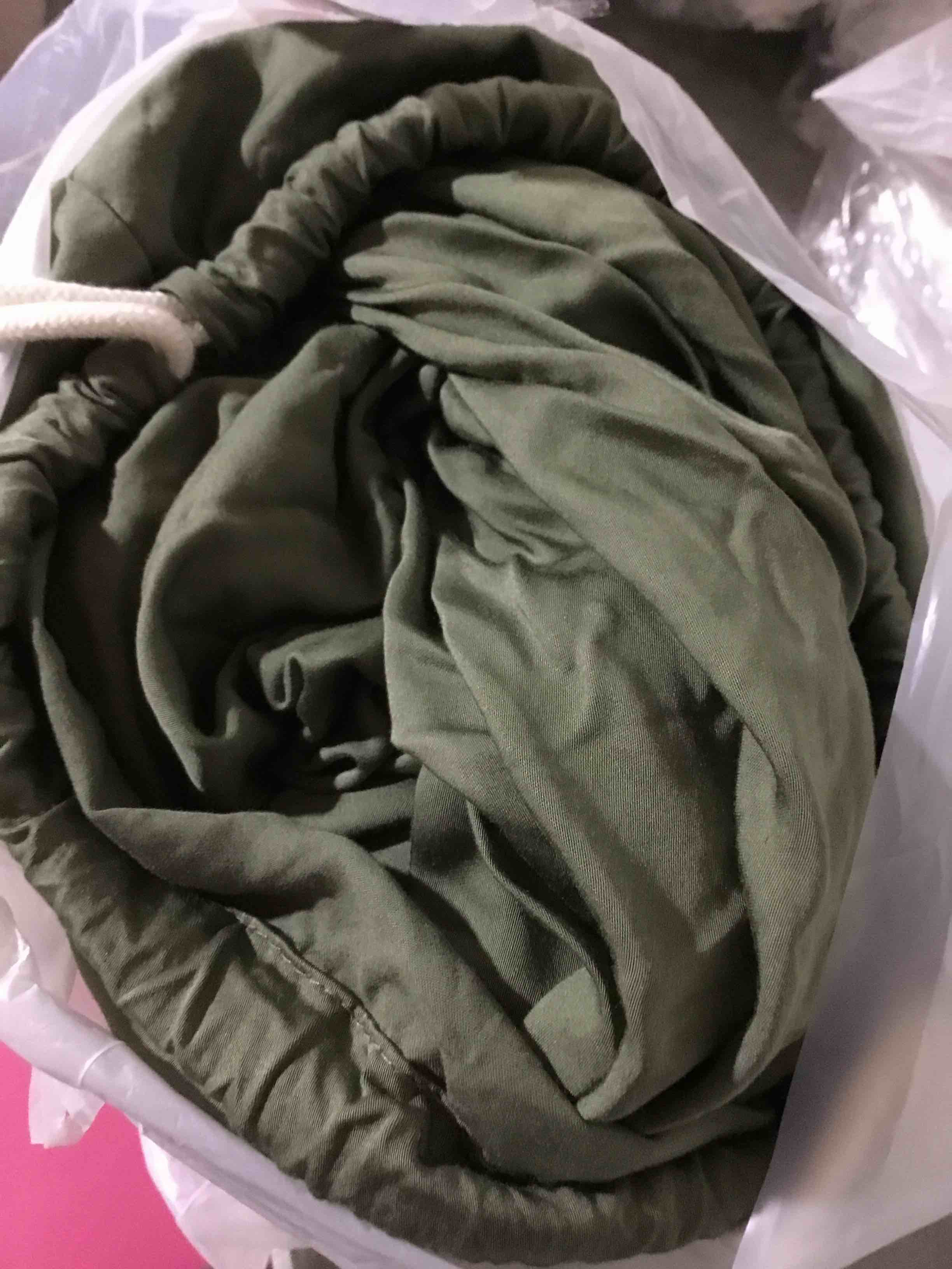 Condition photo showing As Is for (MISSING COVERS PILLOWS )Bamboo Sheet Set, Olive, Queen