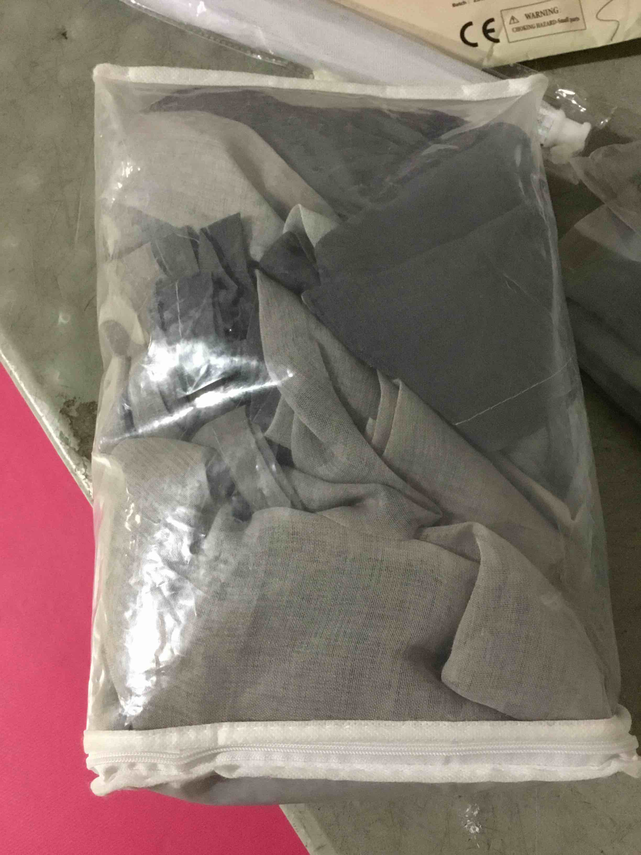 Condition photo showing Good Condition for Melodieux Silver Gray Semi Sheer Curtains 84 Inches Long for Living Room, Bedroom Linen Look Rod Pocket Window Privacy Sheer Drapes, 52" W x 84" L, 2 Panels