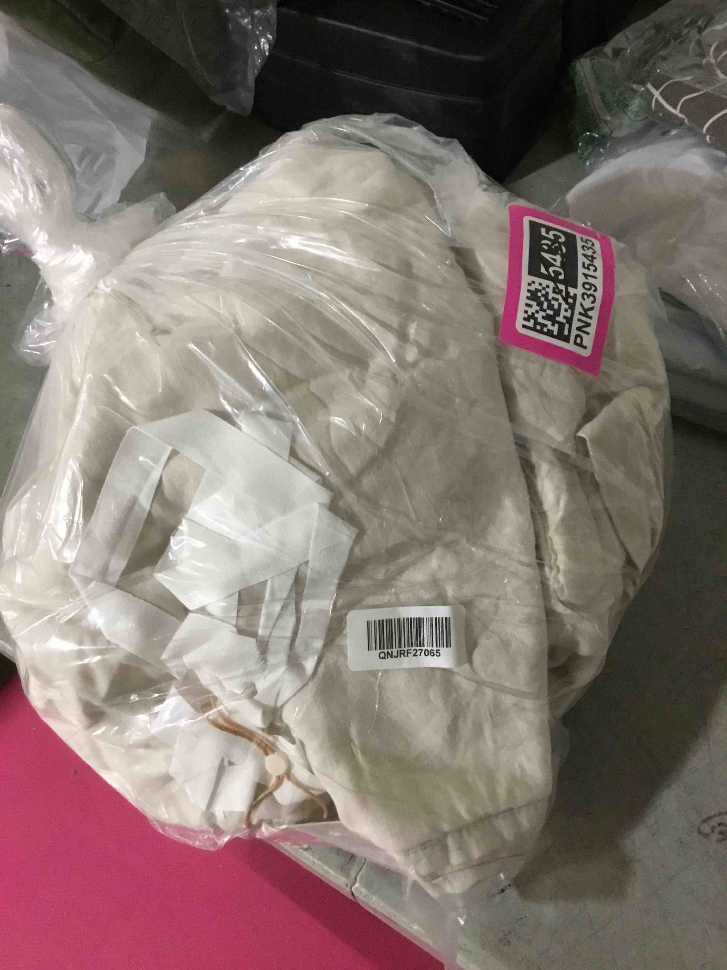 Condition photo showing As Is for (ONLY PILLOW CASE) European Linen Dream Quilt, Sand, King/Cal King