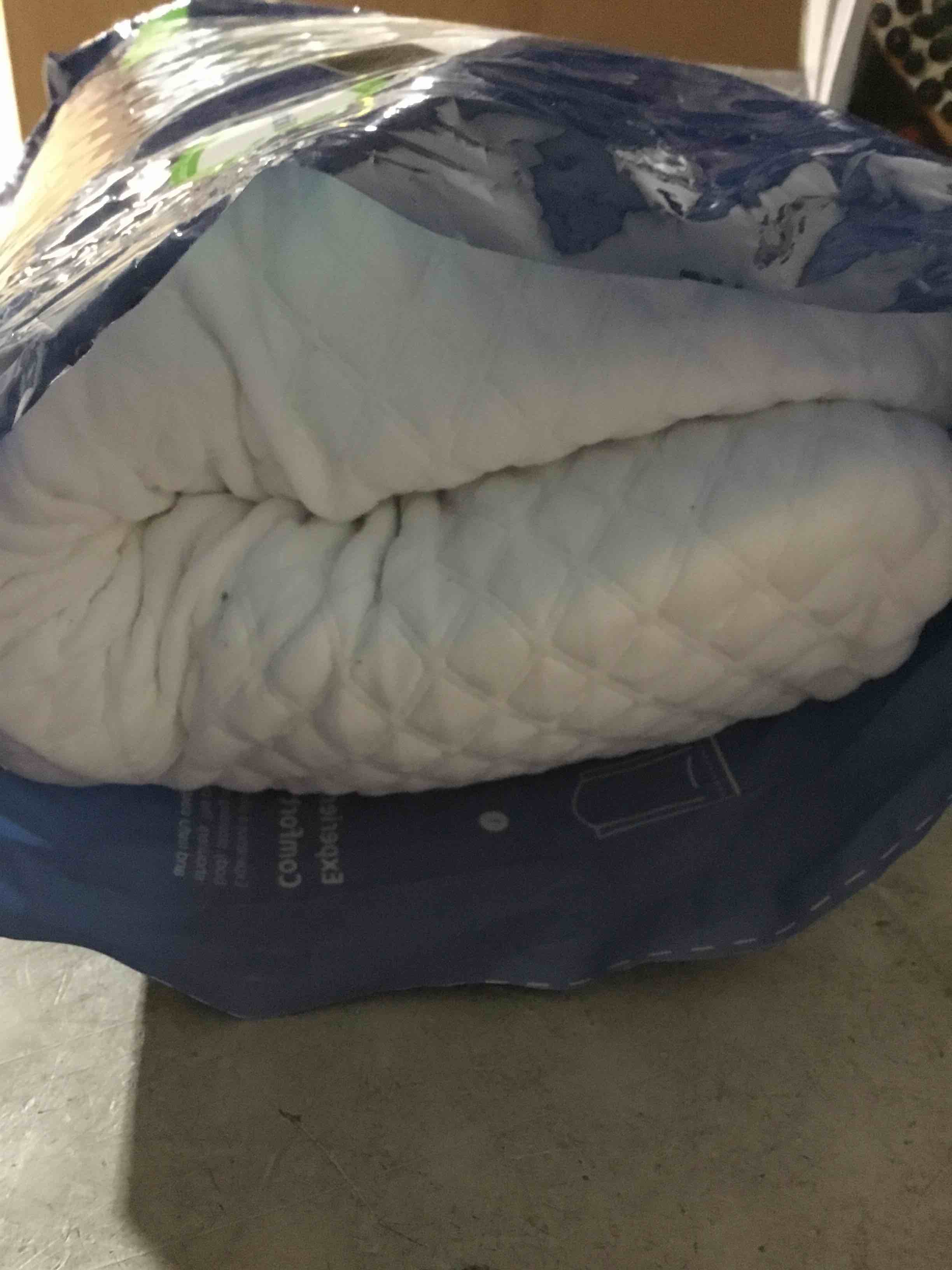 Condition photo showing Good Condition for Derila Cervical Queen Size Pillow for Sleeping - Support Pillow for Side, Back, Stomach Sleepers - Contour Best Bed Pillows for Sleeping 23.6" x 13.4" x 4.3" 1 Pillow | White