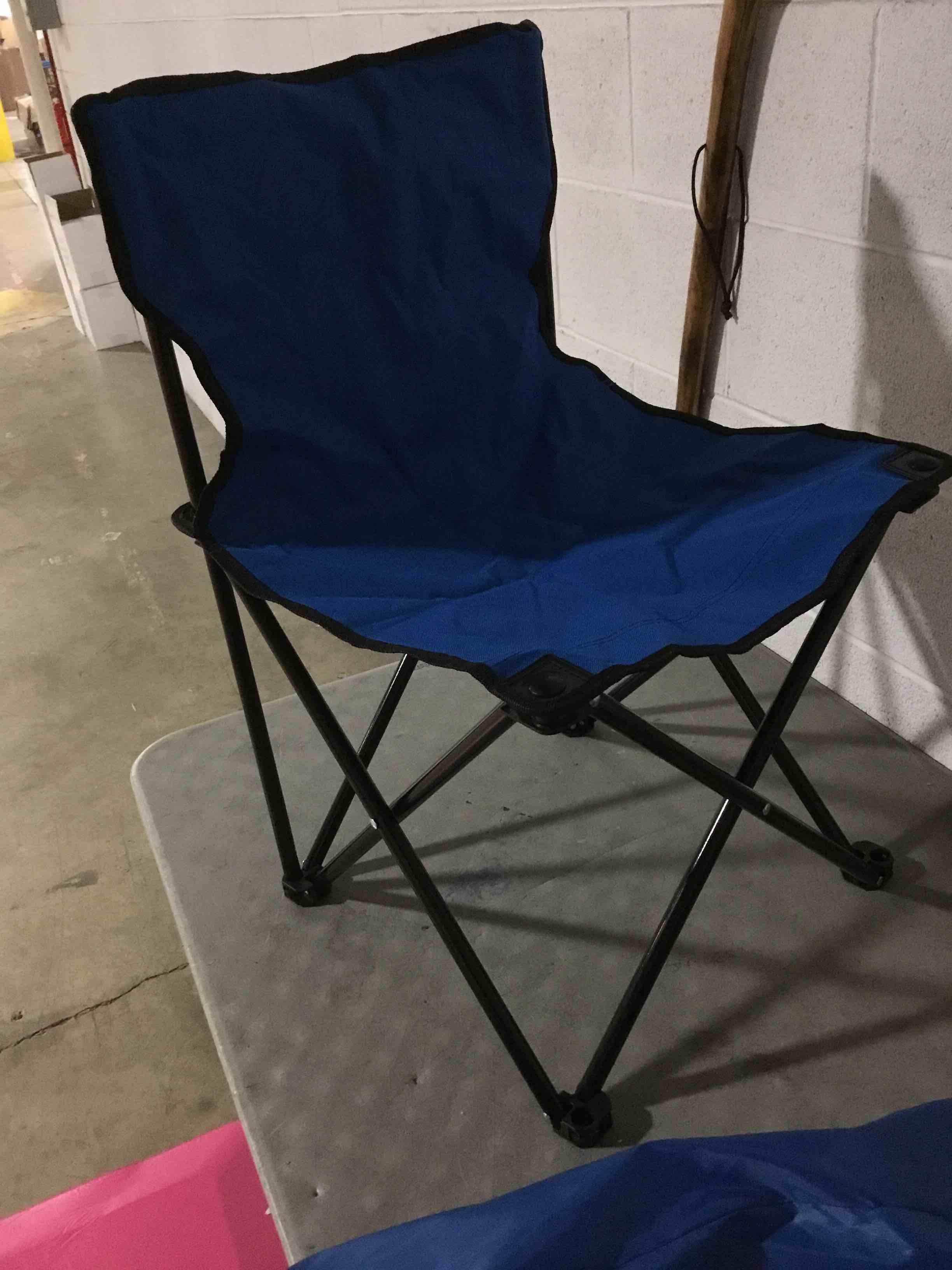 Condition photo showing Good Condition for Outdoor Folding Royal Blue Camping Chairs for Adults Portable Camping Chair Lightweight Lawn Chair