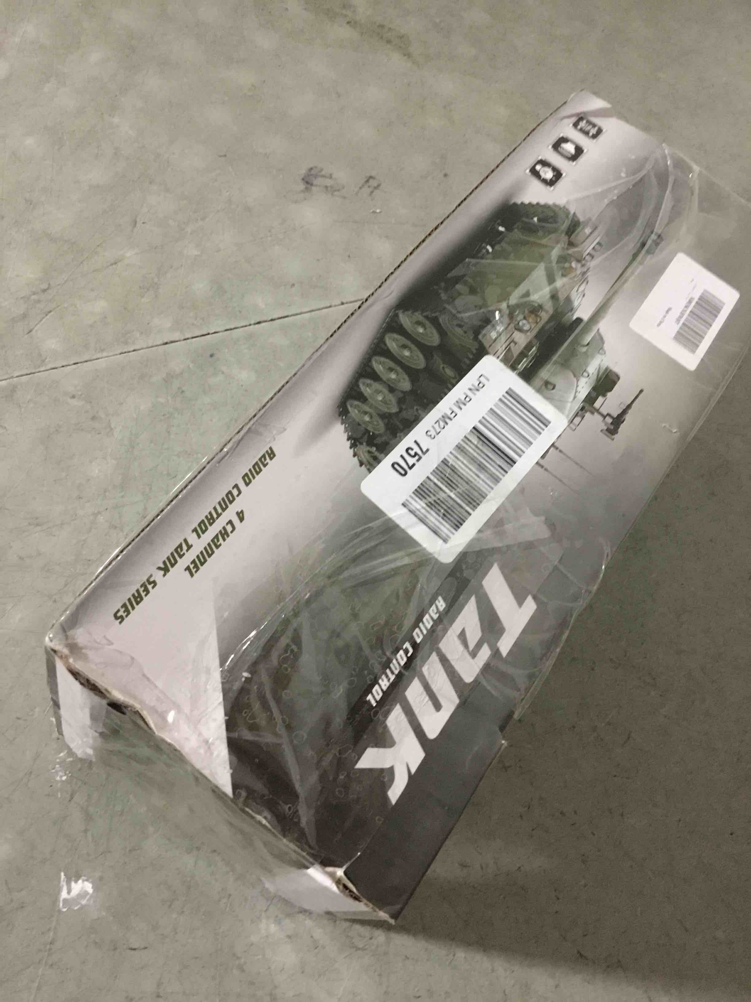 Condition photo showing As Is for ele ELEOPTION Remote Control RC Tank with Rotating Turret and Sound Tank Toy Gift for Kids Boys Girls 3 4 5 6 7 8 Years Army Tanks Military Toys Gray