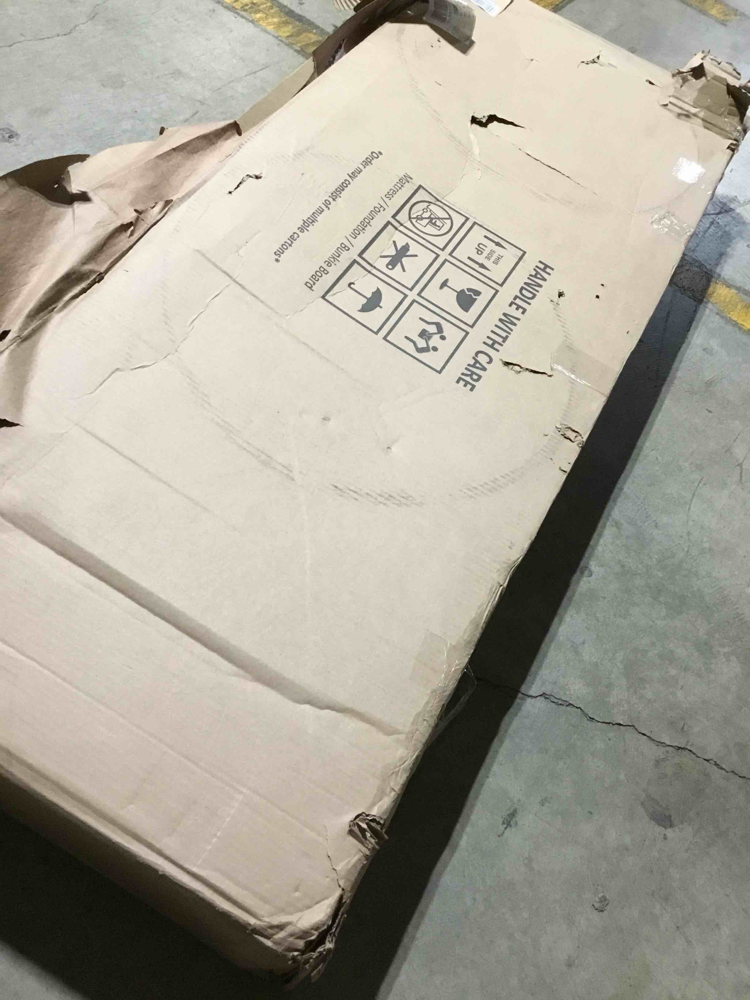 Condition photo showing Good Condition for (ONLY ONE PCS) Nutan, 8-Inch Sturdy Wood Box Spring for Mattress Support - Durable and Fully Assembled, Natural Wood Foundation for Full, White