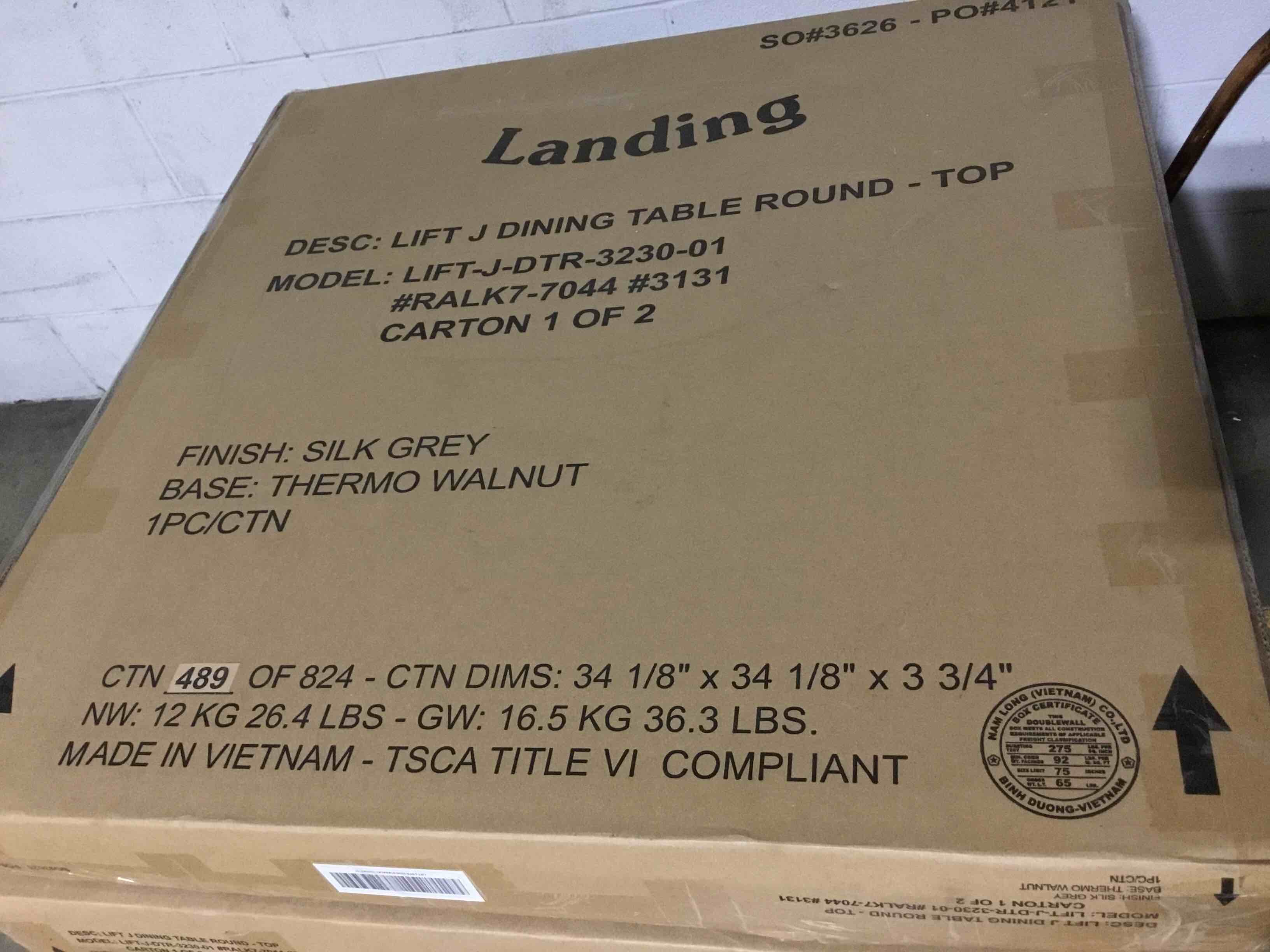 Condition photo showing New/Like New for ((SIMILAR IT’S JUST THE MESA WITHOUT A BASE) Landing Round Dining Table, Mid Century Modern Round Dining Table 34 INCH, Leisure Coffee Table, Saving Space 