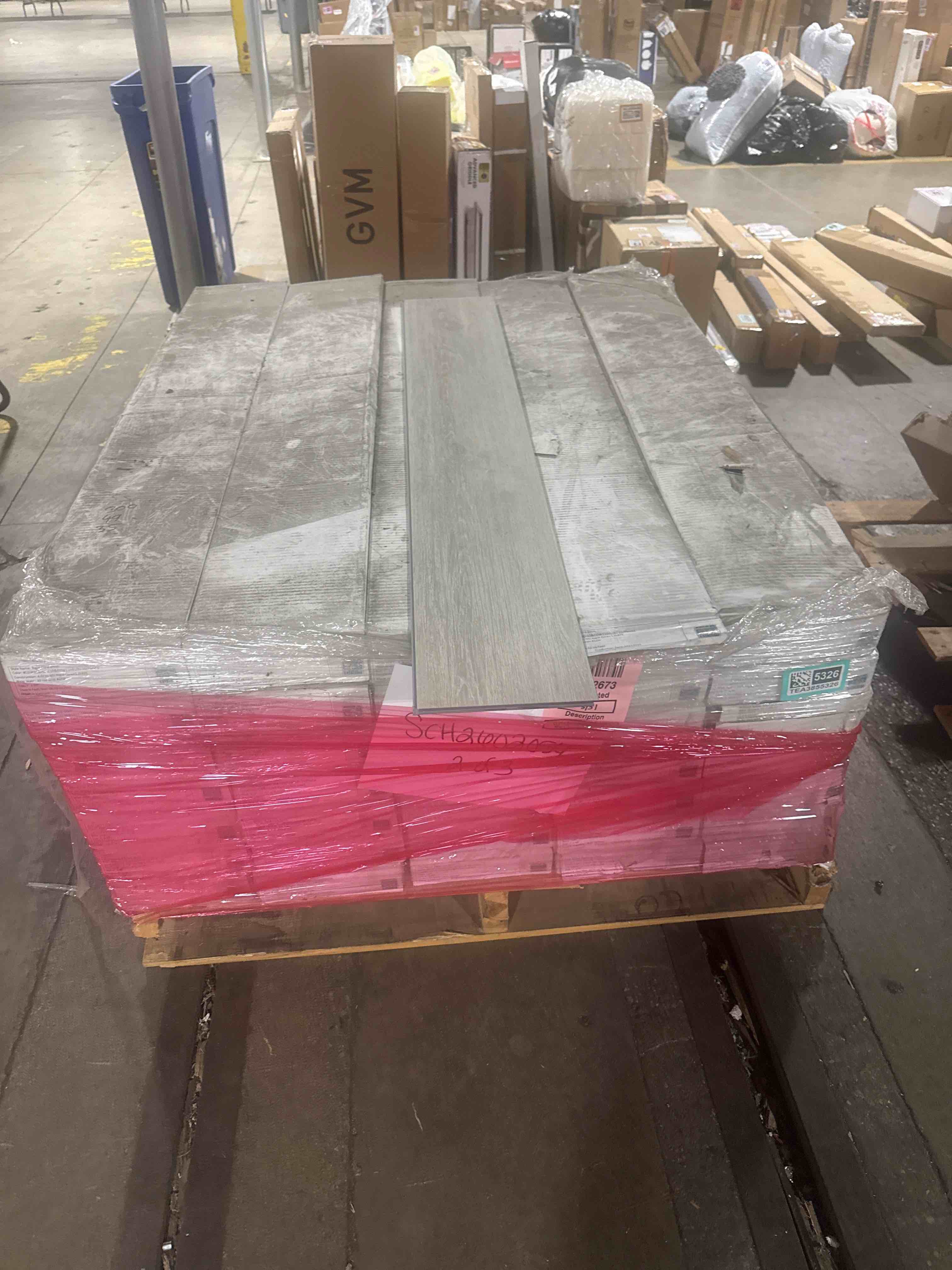 Vinyl Flooring - Plevna- With Attached Pad 7” x 48” 20 Mil Wearlayer 28.52 sq ft/ box - 35 Boxes - Bid Per Sq Ft   