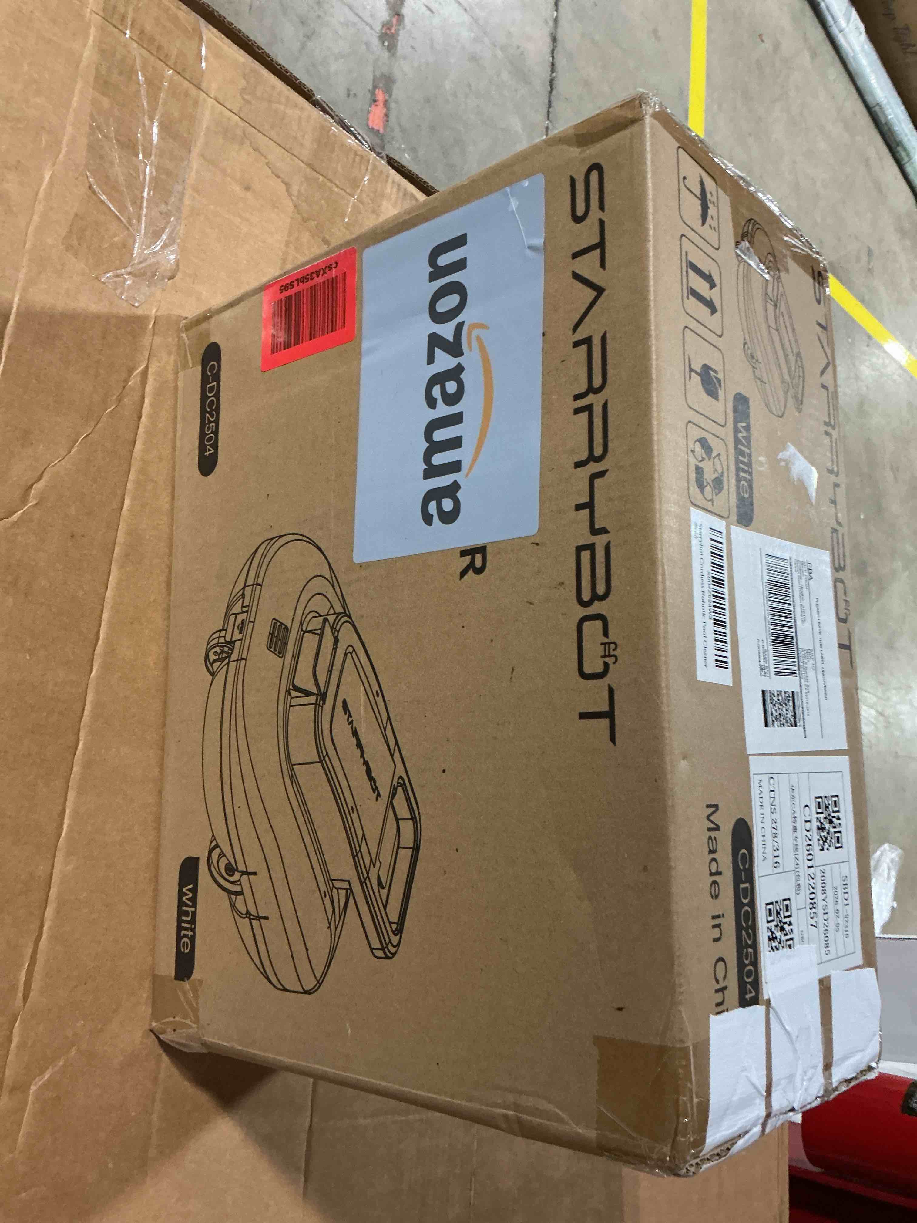 Condition photo showing New/Like New for starrybot cordless robotic pool cleaner with dual high-efficiency motors delivers strong suction, smart self-parking,smart led indicator,pool vacuum for above-ground flat pool up to 900 sq.ft(white)