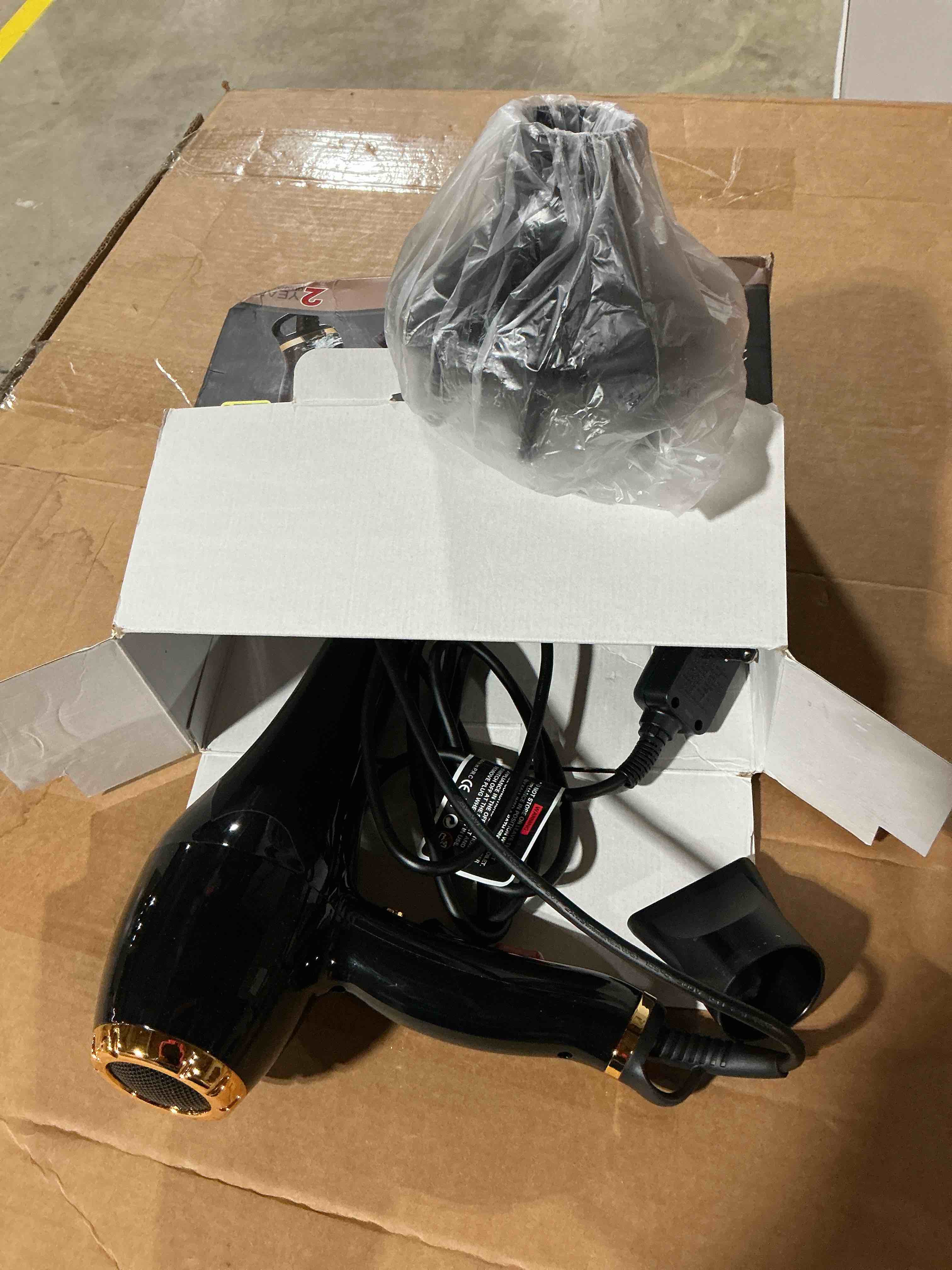 Condition photo showing Good Condition for vagary 6685g professional salon hair dryer 2200w with icd display,negative ionic blow dryer,powerful ac motor blow dryer,low noise hair dryers,2 speeds and 2 heat settings 1 cool shot button gold