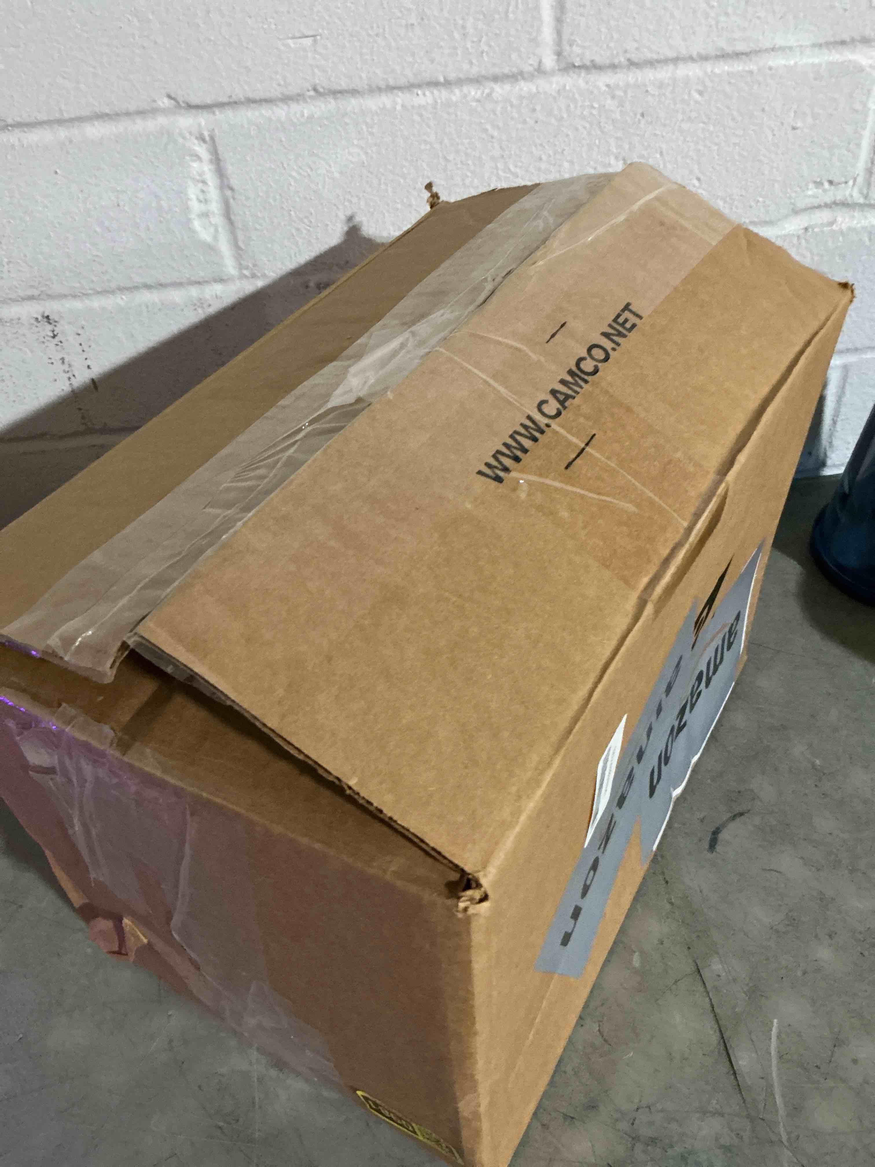 Condition photo showing As Is for camco rhinoflex 15' rv sewer hose kit — includes 4-in-1 adapter, clear elbow, & caps — connects to 3? slip & 3?, 3 1/2?, 4? npt threaded sewer connections (39770) 15' rhino sewer hose