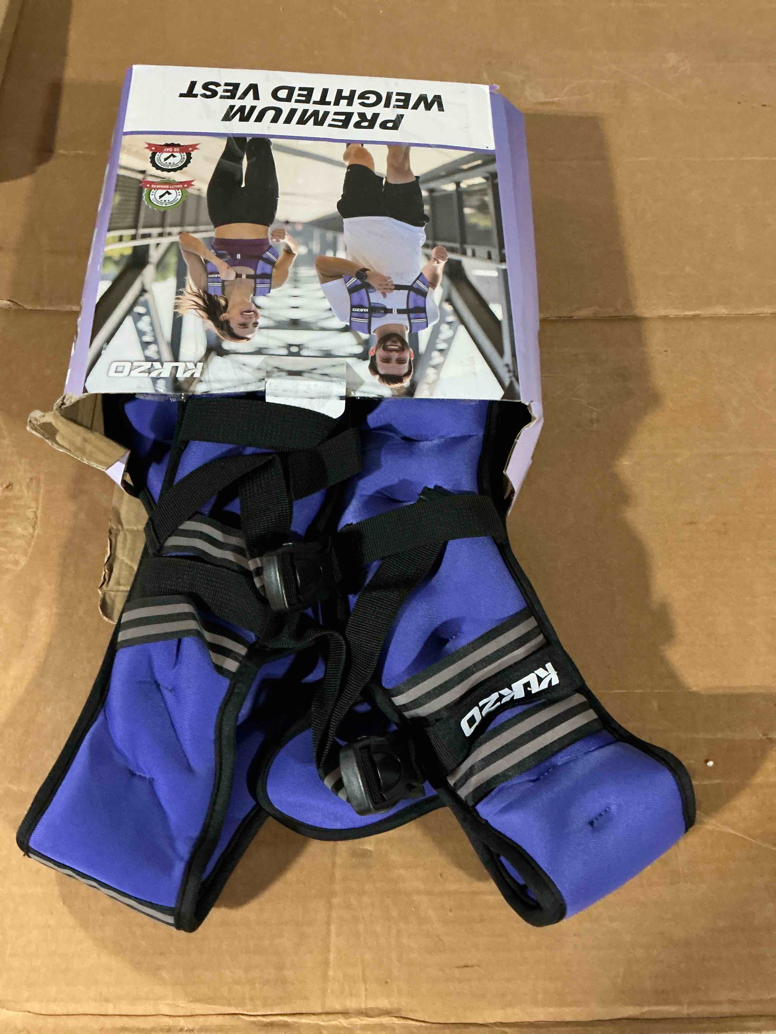 Condition photo showing New/Like New for weighted vest woman 6/8/12/16/20/25/30lb weight vest for women men body weight vests for walking strength training running workout jogging fitness purple 12lb