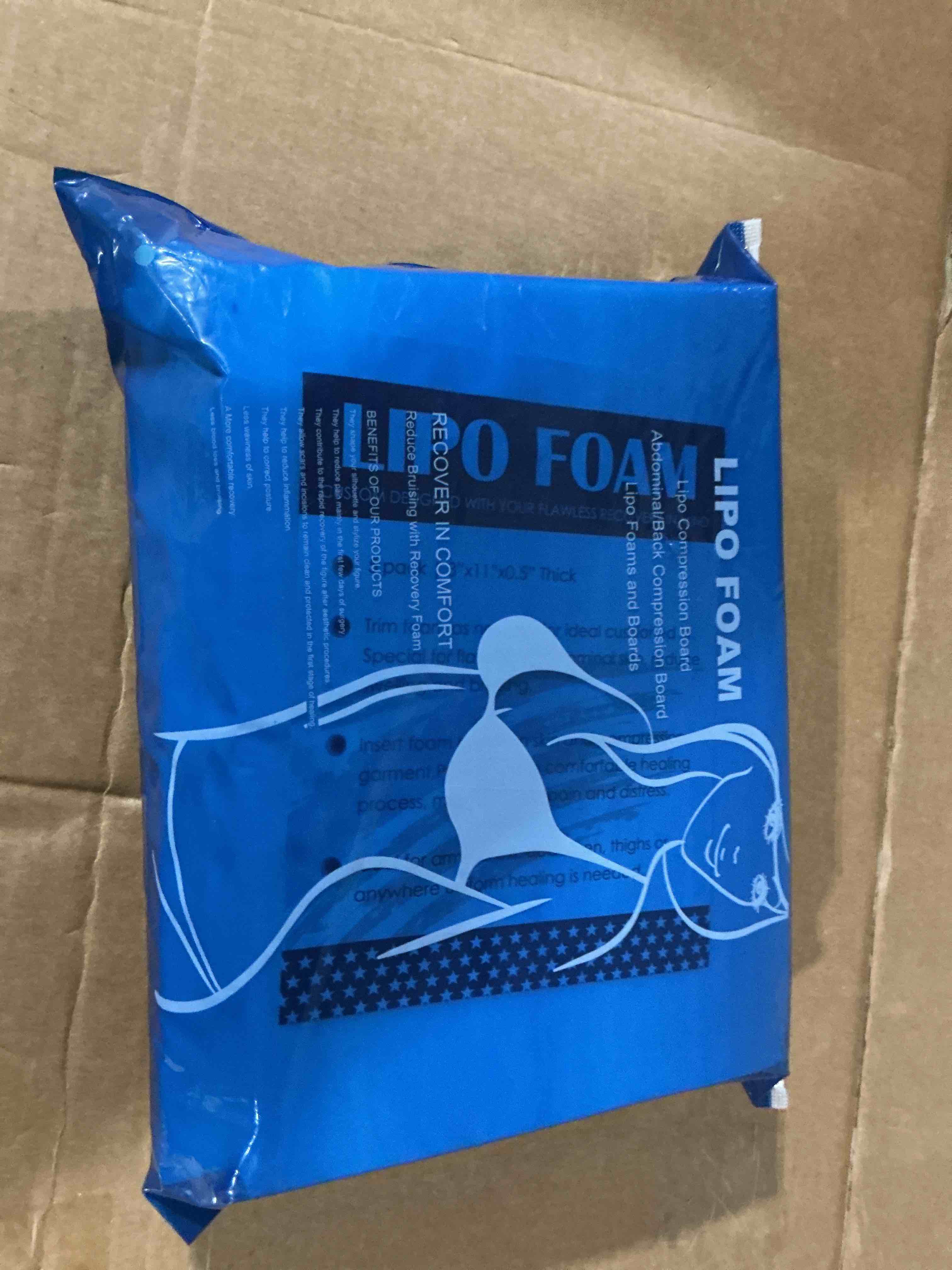 Condition photo showing New/Like New for 5 pack lipo foam pads for post surgery ab board liposuction surgery flattening abdominal compression garments lipo foam sheets 8" x 11"