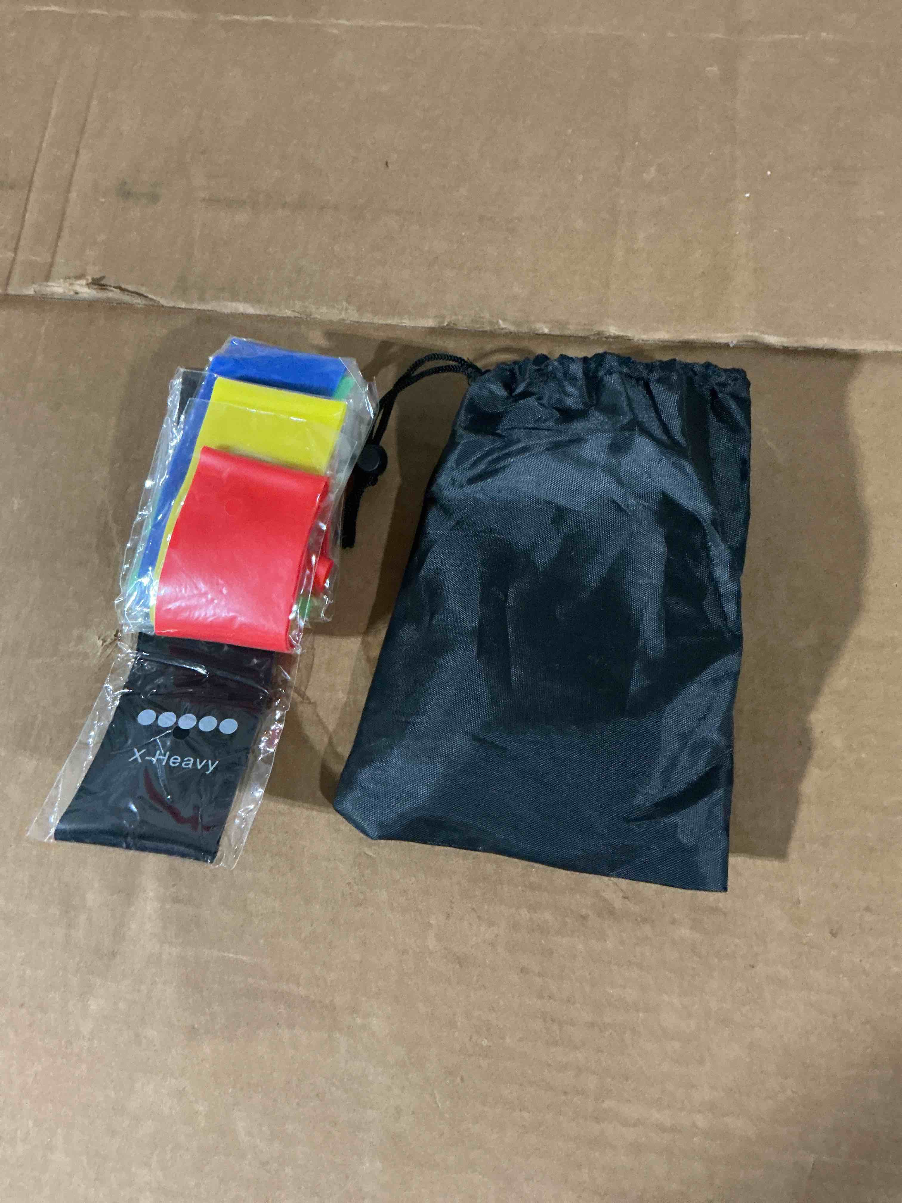 Condition photo showing New/Like New for resistance bands, exercise workout bands for women and men, 5 set of stretch bands for booty legs, pilates flexbands