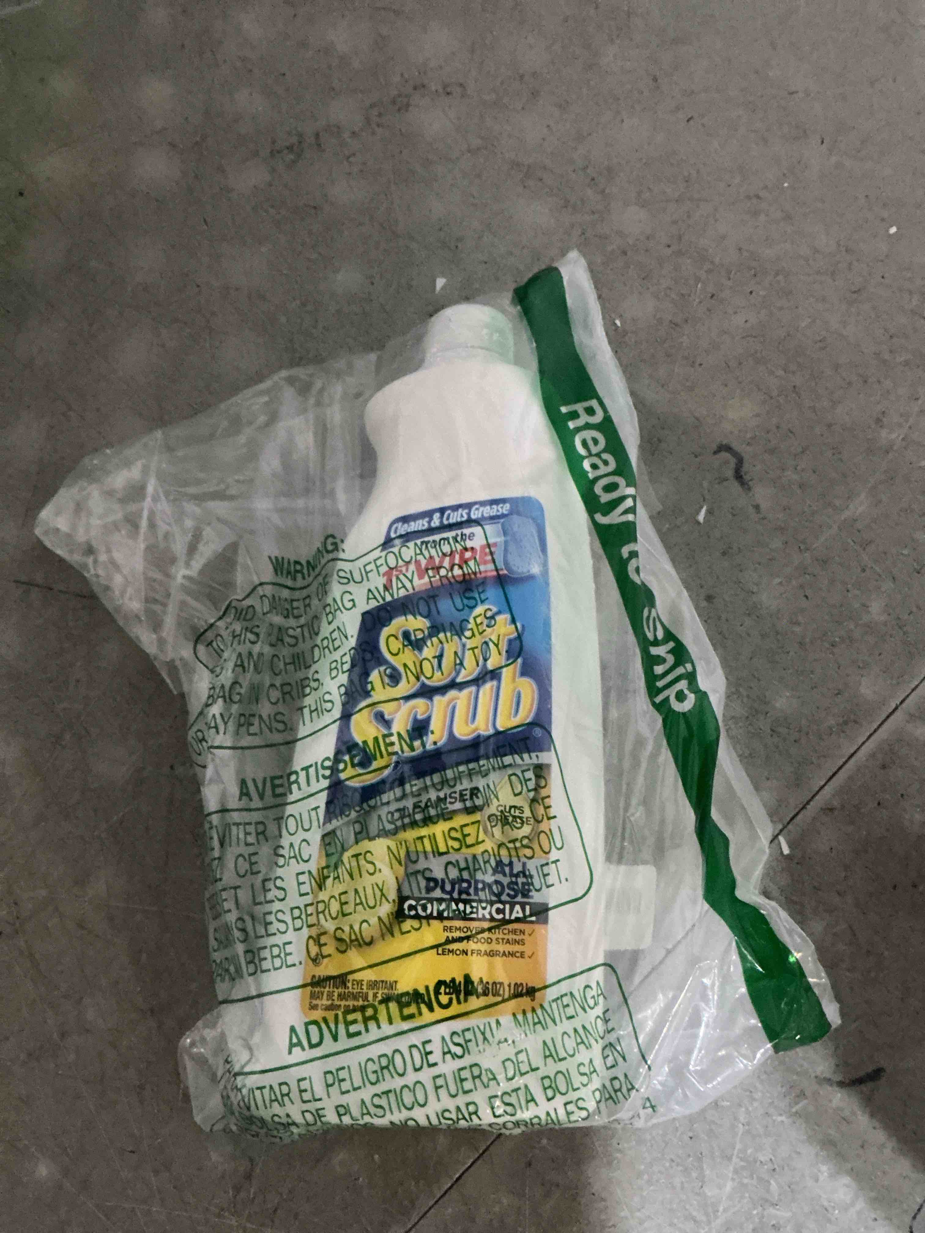 Condition photo showing Good Condition for soft scrub lemon cleanser, non-bleach, 36oz bottle, 6/carton