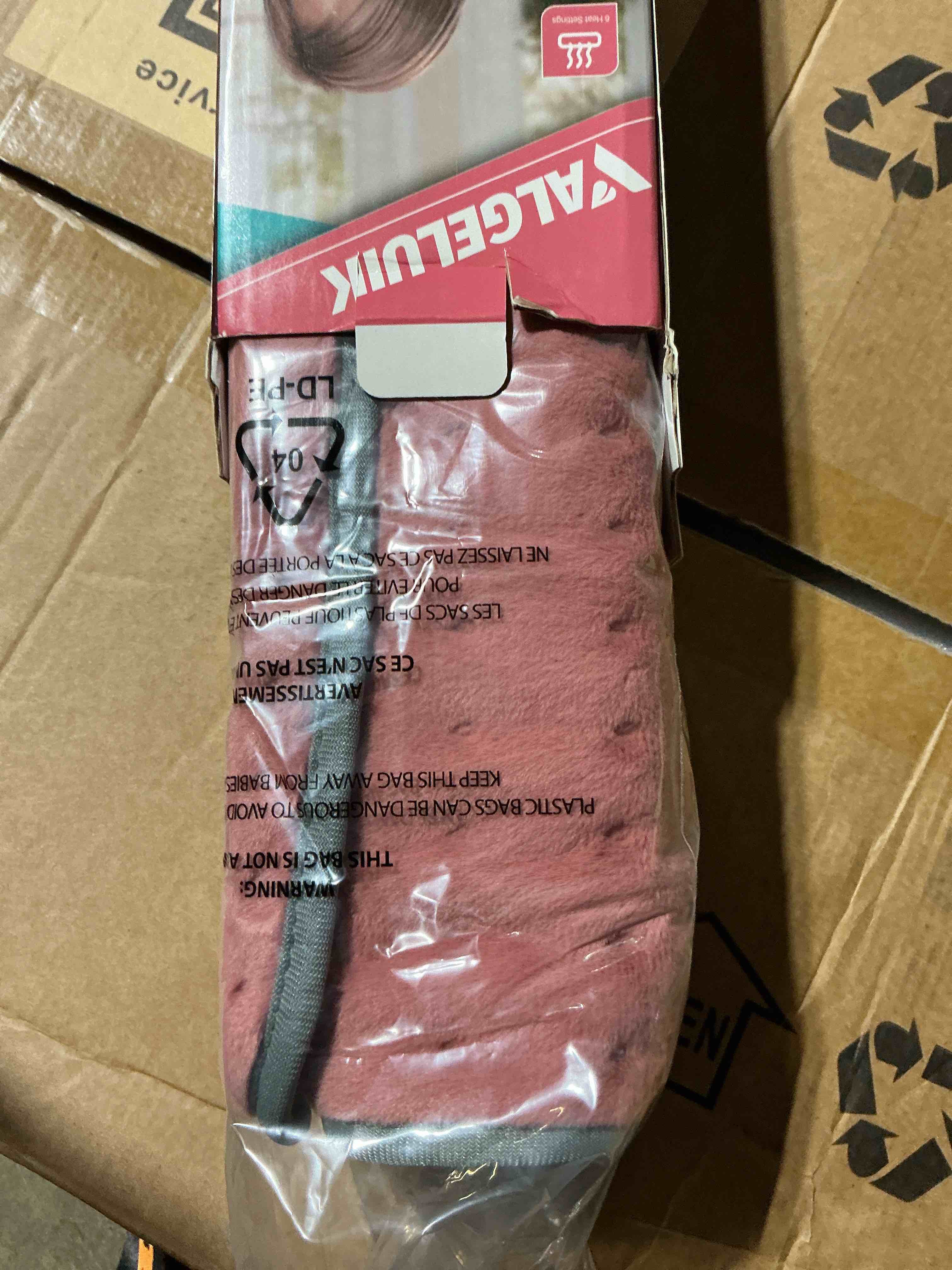 Condition photo showing New/Like New for valgeluik heating pad for back, neck & shoulder pain relief – 12"x24" electric heat pad, auto-off, machine washable, moist/dry heat options – thoughtful mother's day gifts for mom, dad, women & men dusty rose red 12'' x 24''