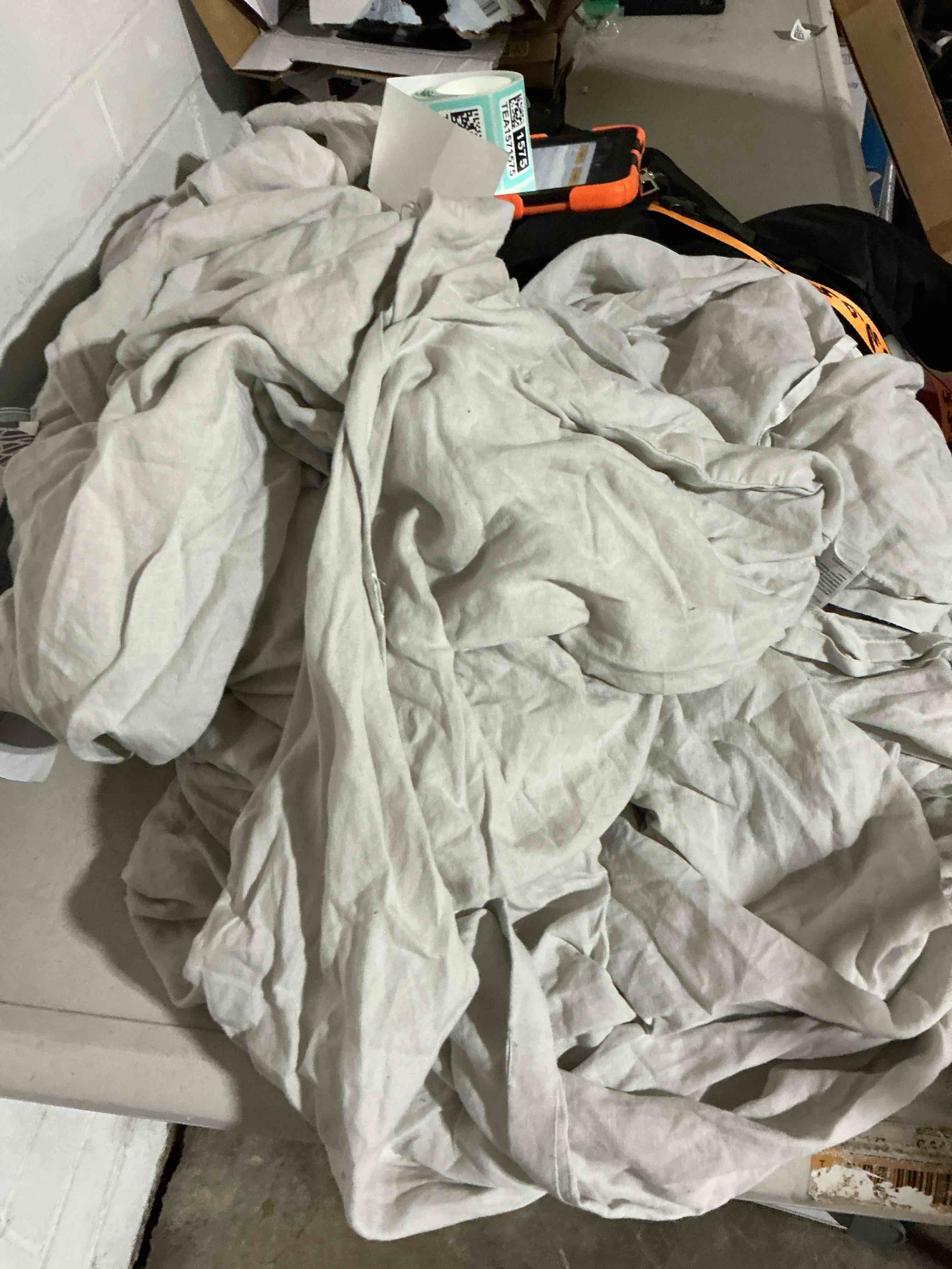 Condition photo showing As Is for quince bamboo duvet cover