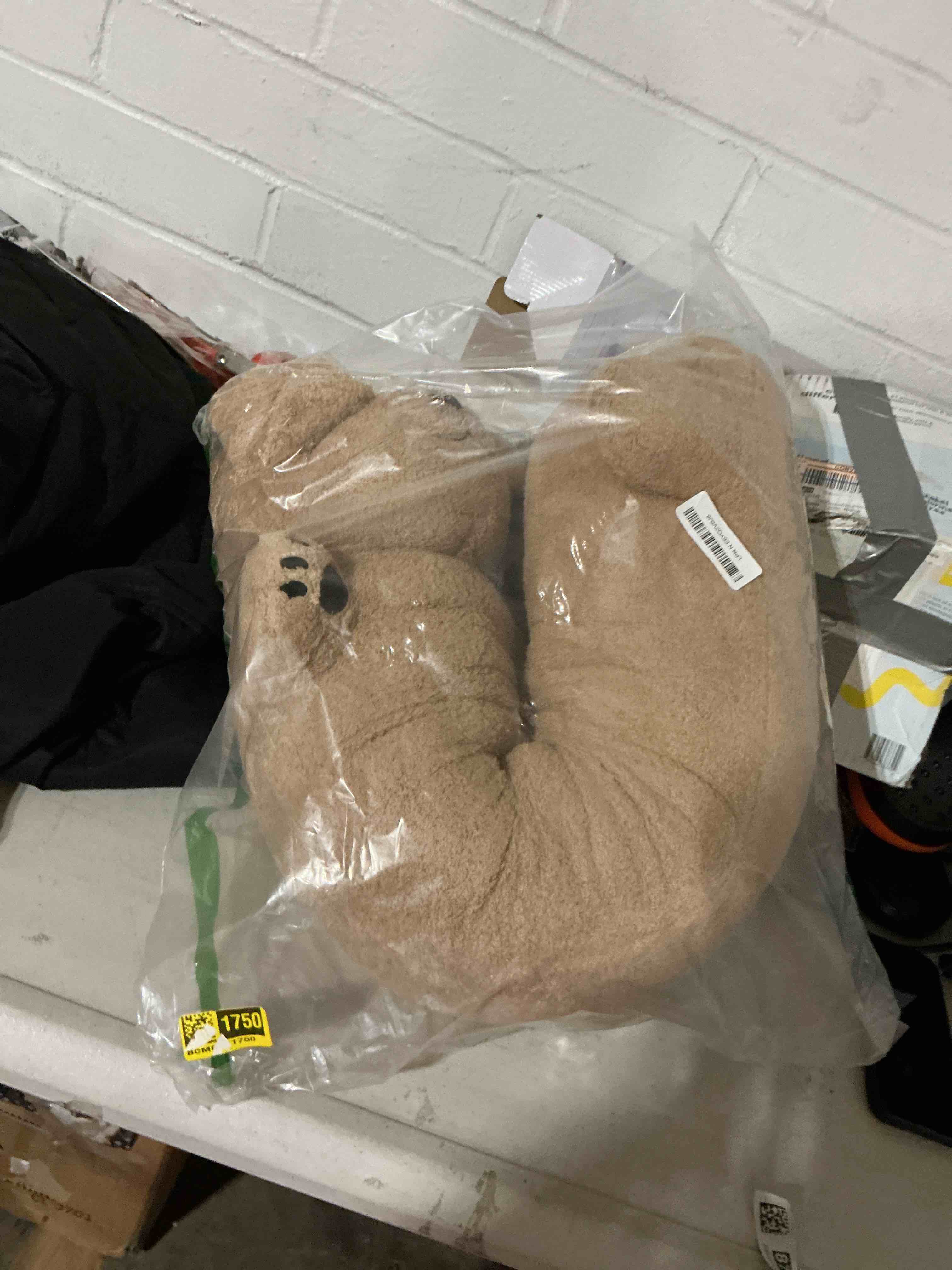 Condition photo showing Good Condition for muiteiur 43.3 inch long dog plush pillow, golden retriever dog stuffed animal with big ears, soft hugging body pillow, gift for kids, girlfriend
