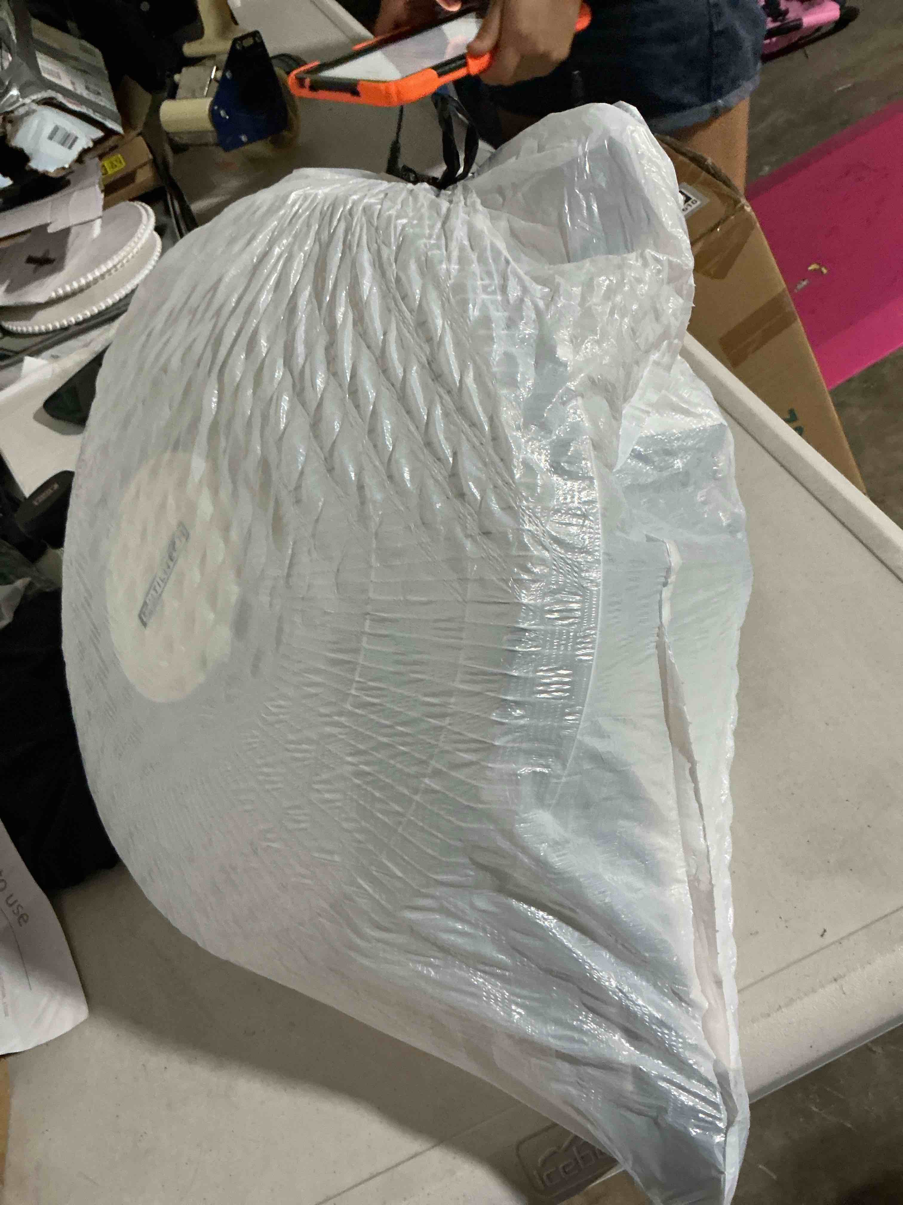Condition photo showing As Is for 1k+ views last week utilitech 16-in 120 -volt indoor white oscillating pedestal fan charger not included