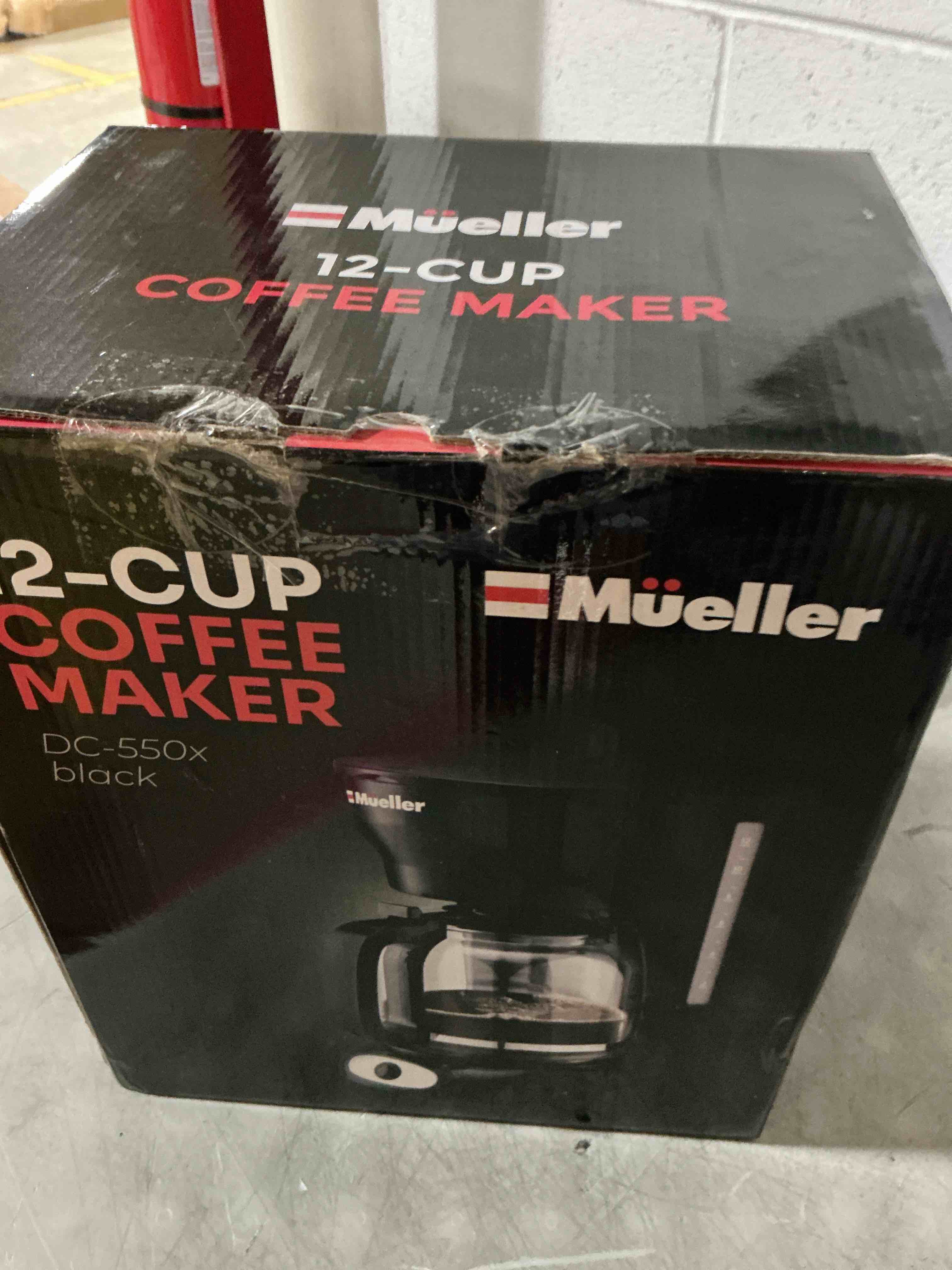 Condition photo showing Good Condition for mueller 12-cup drip coffee maker | borosilicate carafe, auto-off, reusable filter, anti-drip, keep-warm function