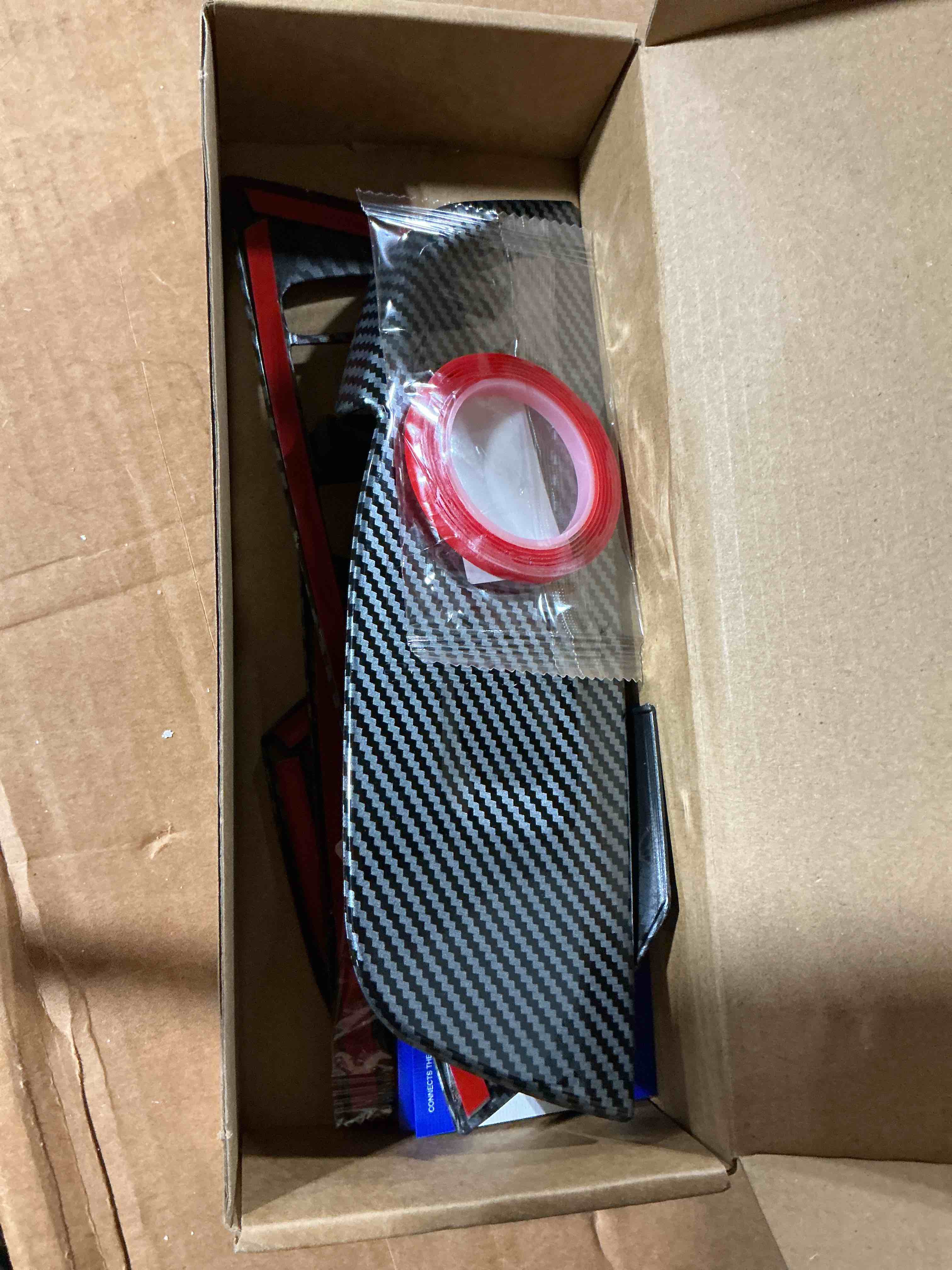 Condition photo showing Good Condition for car door power window lift switch protection decor panel for bmw x3 2018-2024 and bmw x4 2019-2025 auto interior accessories armrest side pull handle trim cover carbon fiber style kit accessory