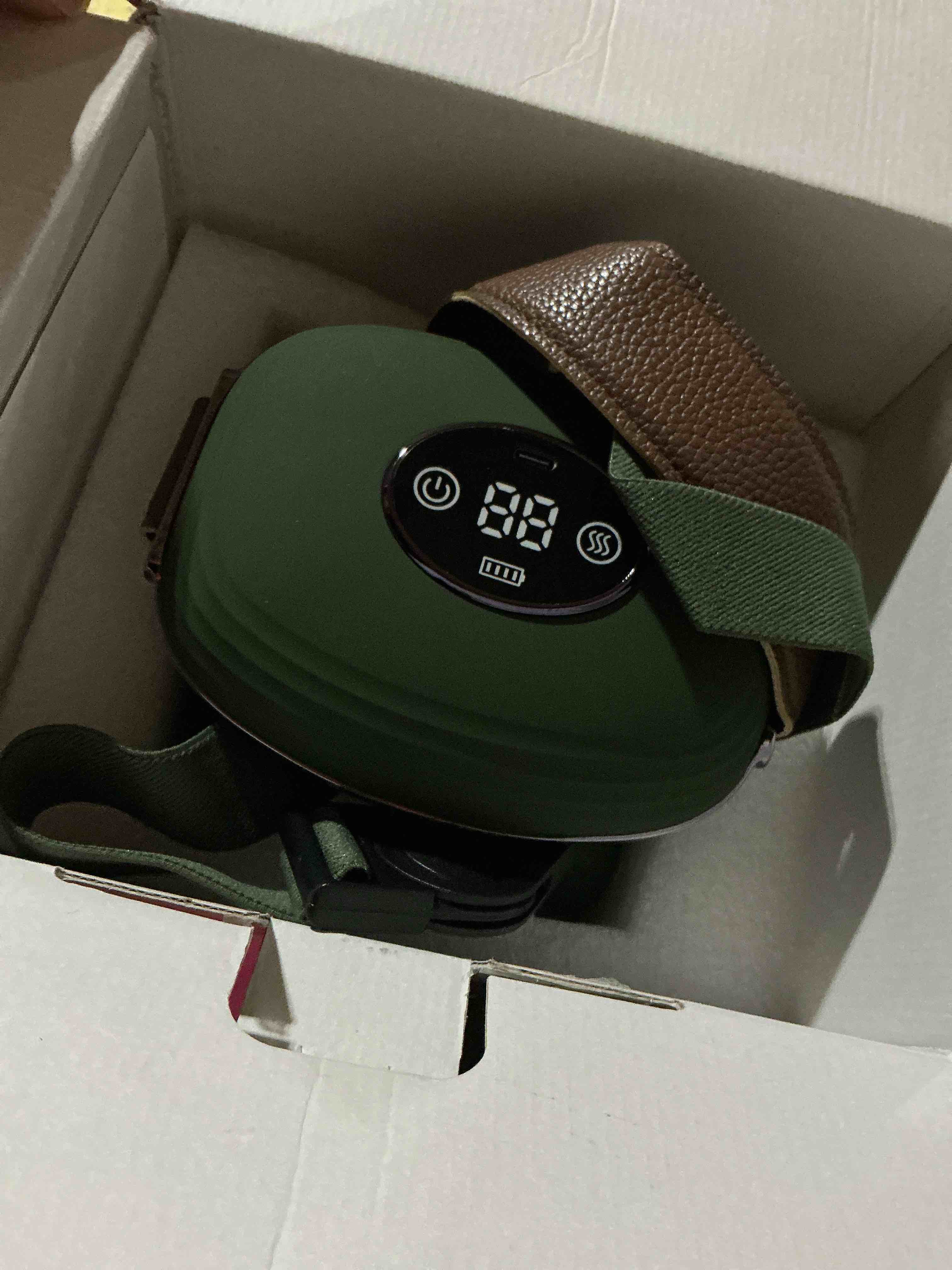 Condition photo showing Good Condition for human-like neck massager with heat for pain relief deep tissue, cordless 4d kneading neck and shoulder massager back massager with bionic fingers massage and screen, ideal gifts for women men green