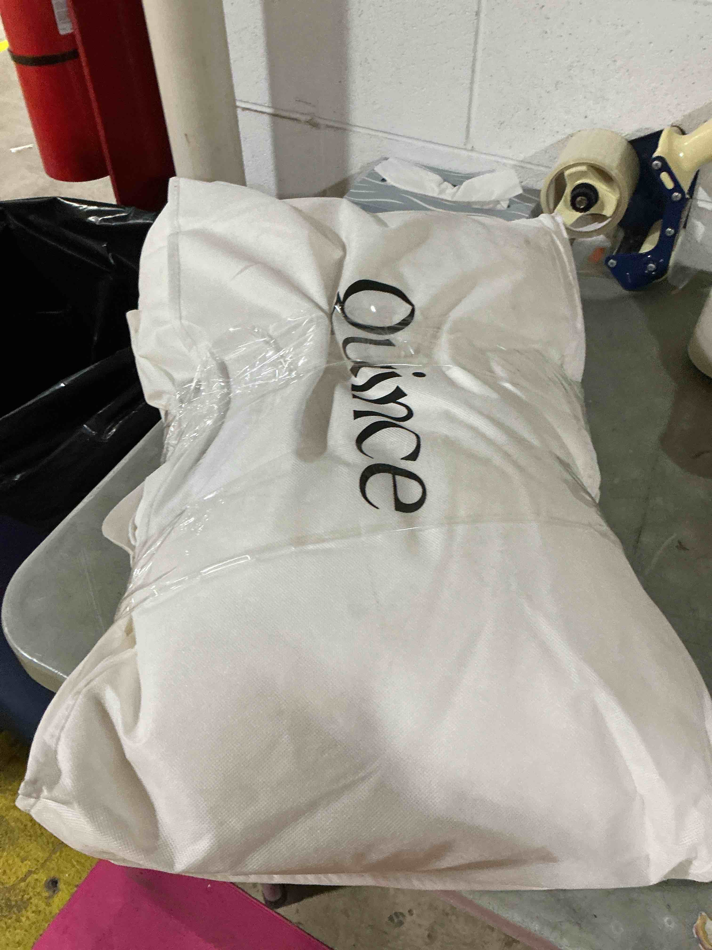 Condition photo showing As Is for premium down alternative pillow