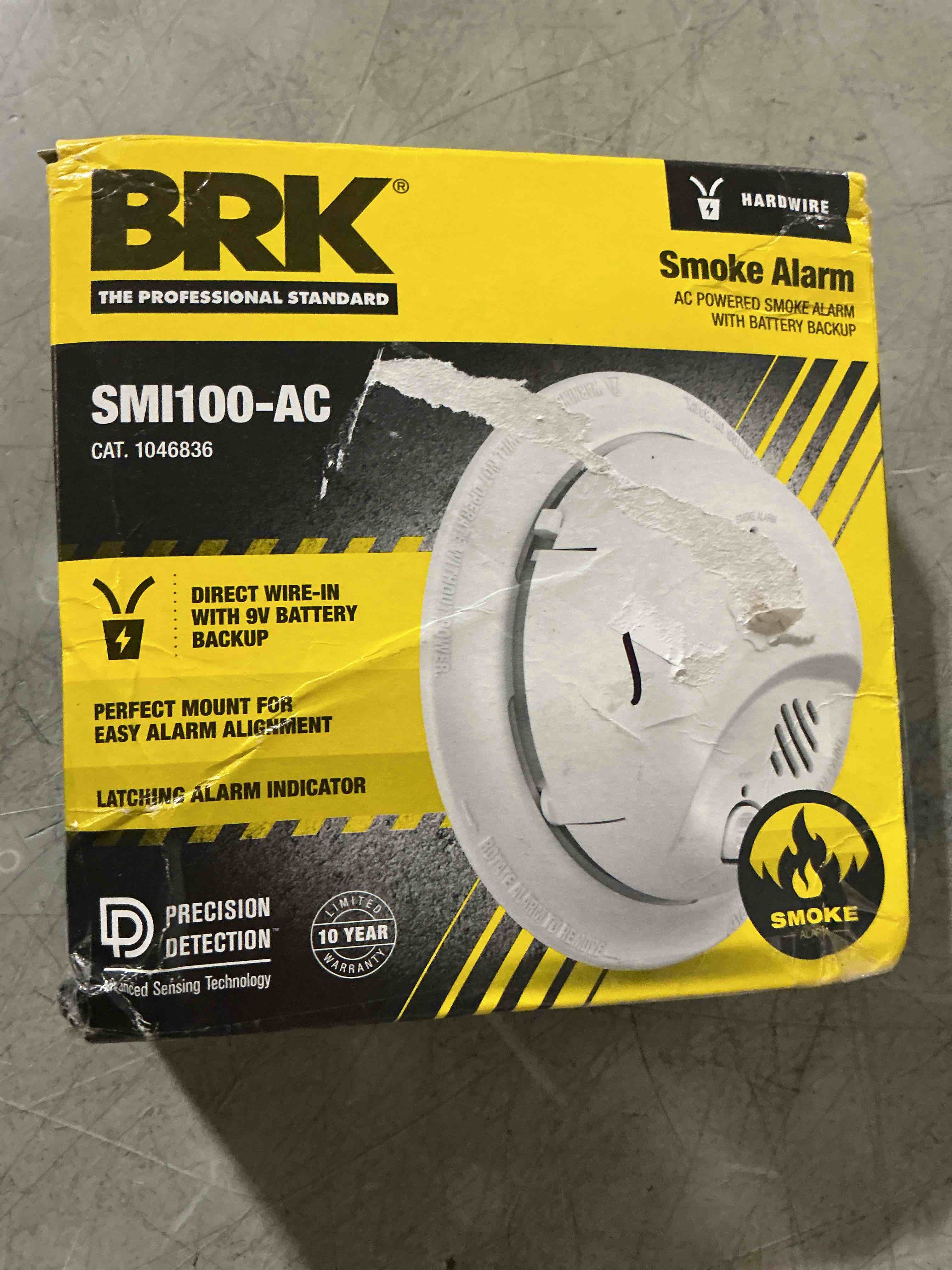 Condition photo showing New/Like New for smi100-ac hardwire interconnect smoke alarm with battery backup,