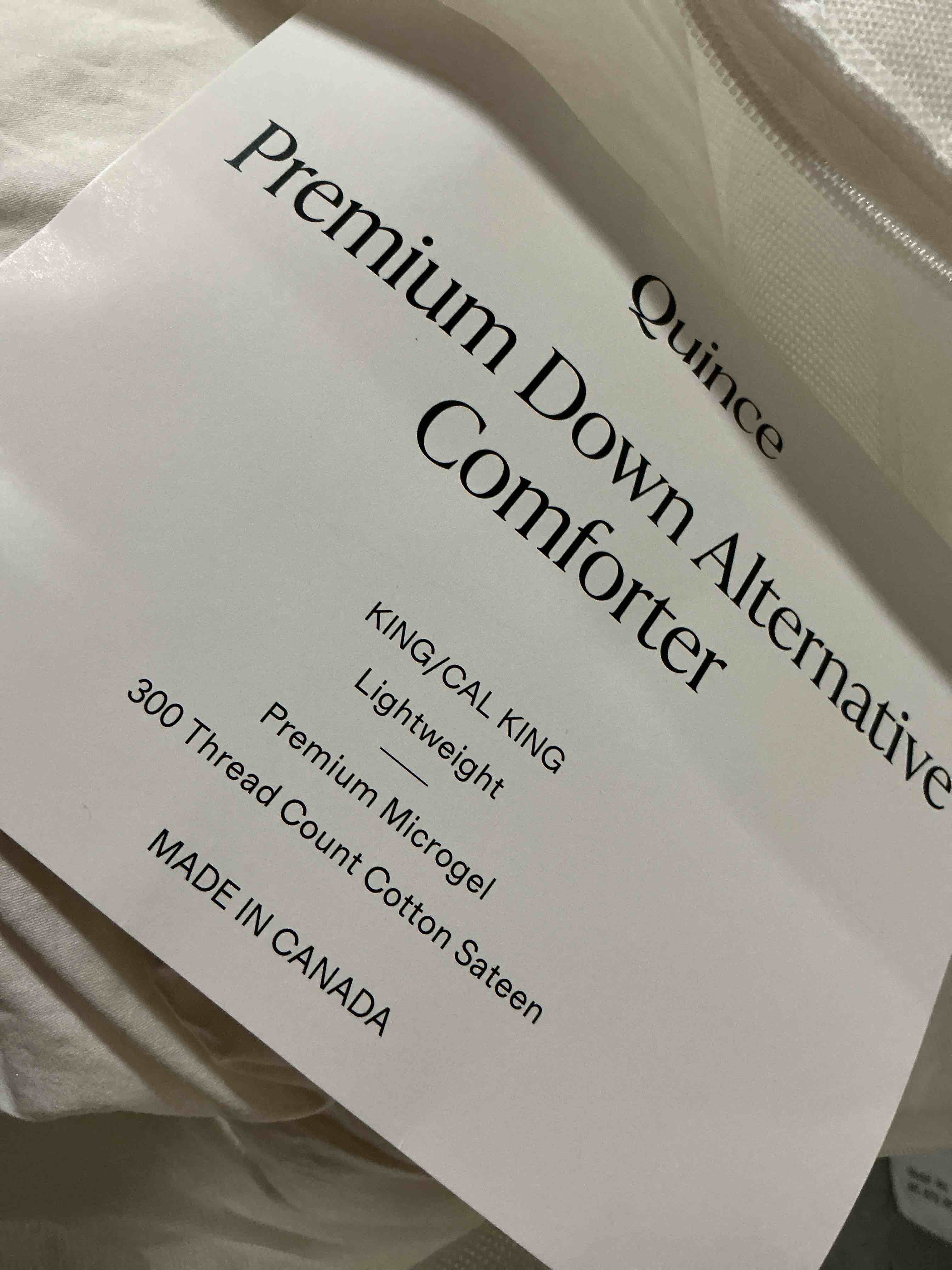 Condition photo showing As Is for premium down alternative comforter , king/cal king,