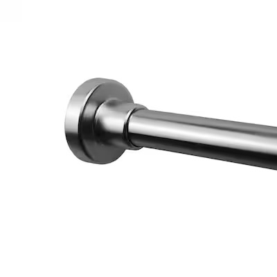 Origin 21 42-in to 72-in Brushed Nickel Tension Single straight Adjustable Shower Curtain Rod