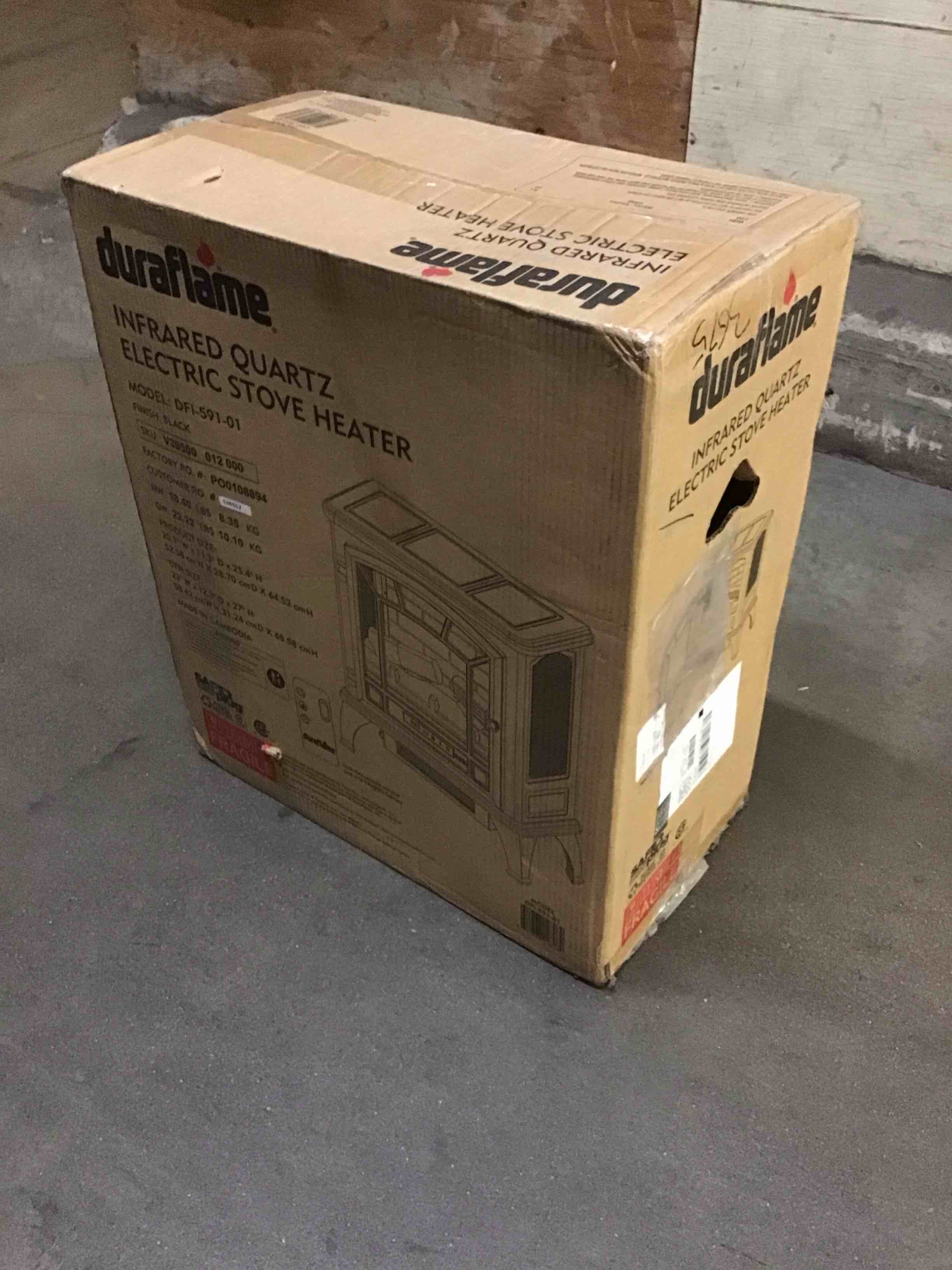 Condition photo showing New/Like New for duraflame Infrared Quartz Electiric Stove Heater - DFI-591-01 - Black