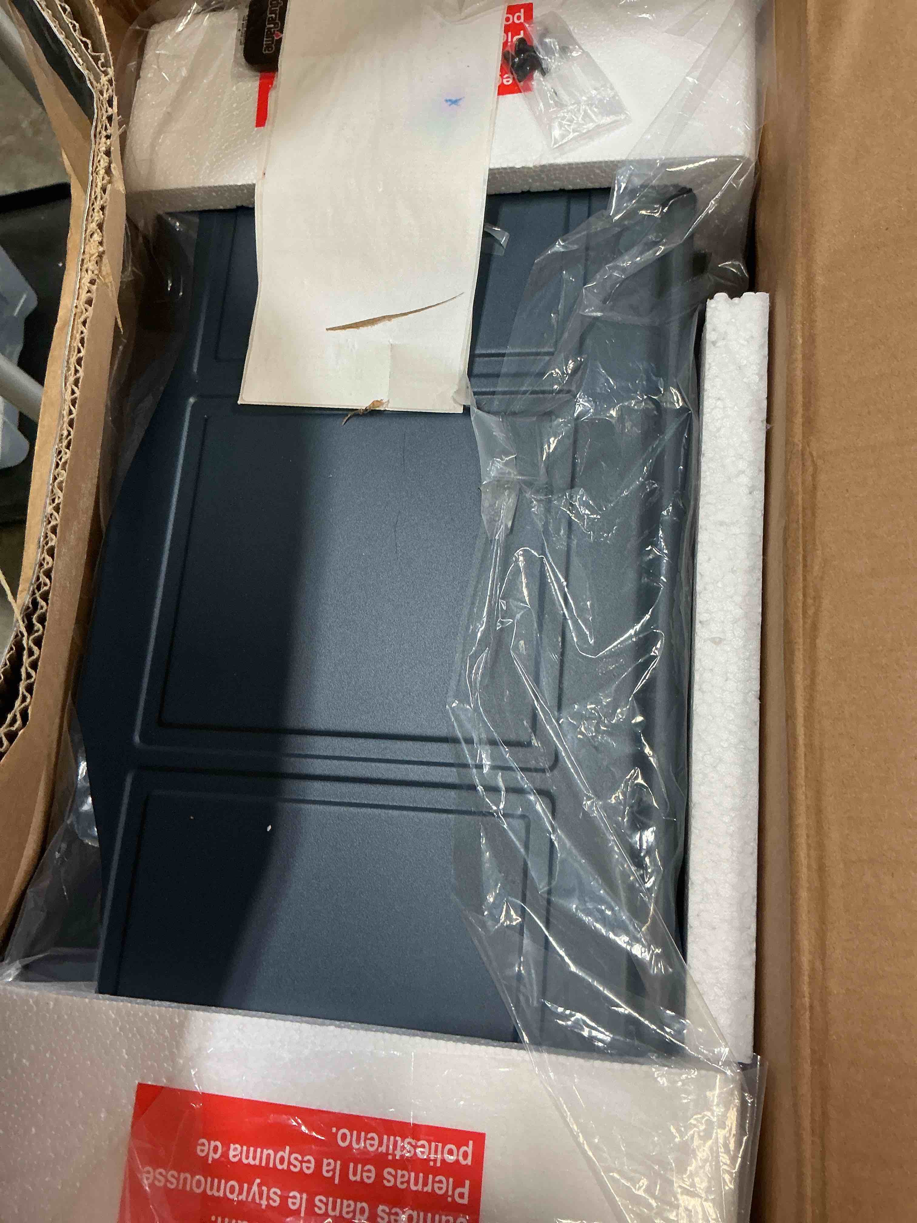 Condition photo showing As Is for duraflame Infrared Quartz Electric Stove Heater navy