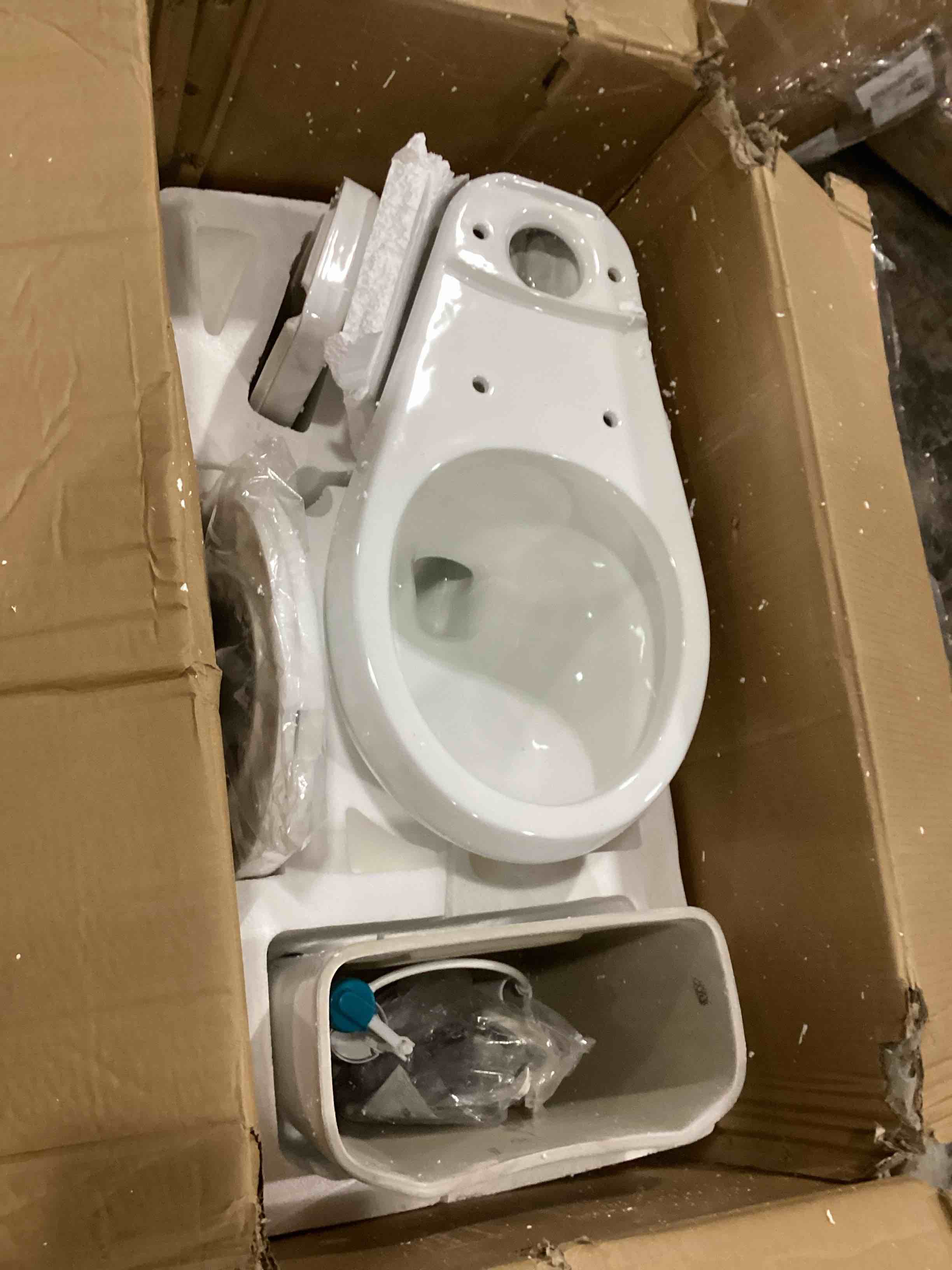 Condition photo showing Good Condition for DeerValley Dynasty Two-Piece Toilets for Bathrooms, 17.3" ADA Chair Height Toilet Bowls With Soft Close Seat