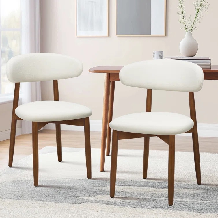 Maylon Upholstered Solid Wood Side Chair Dining Chairs