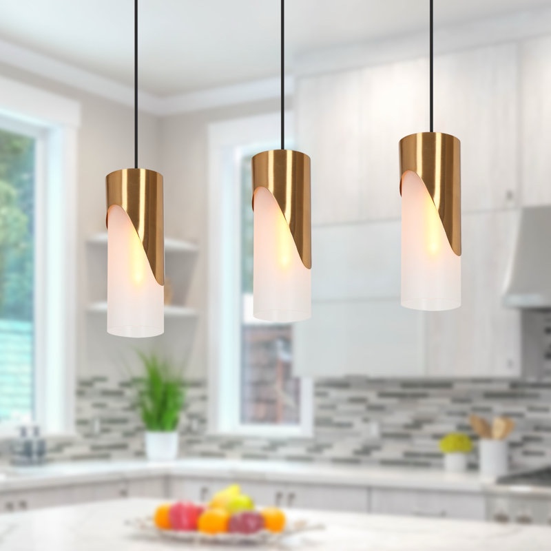 Hanshelmut 1 - Light Single Cylinder Island Pendant