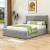 Upholstered bed queen grey  WF318119AAE