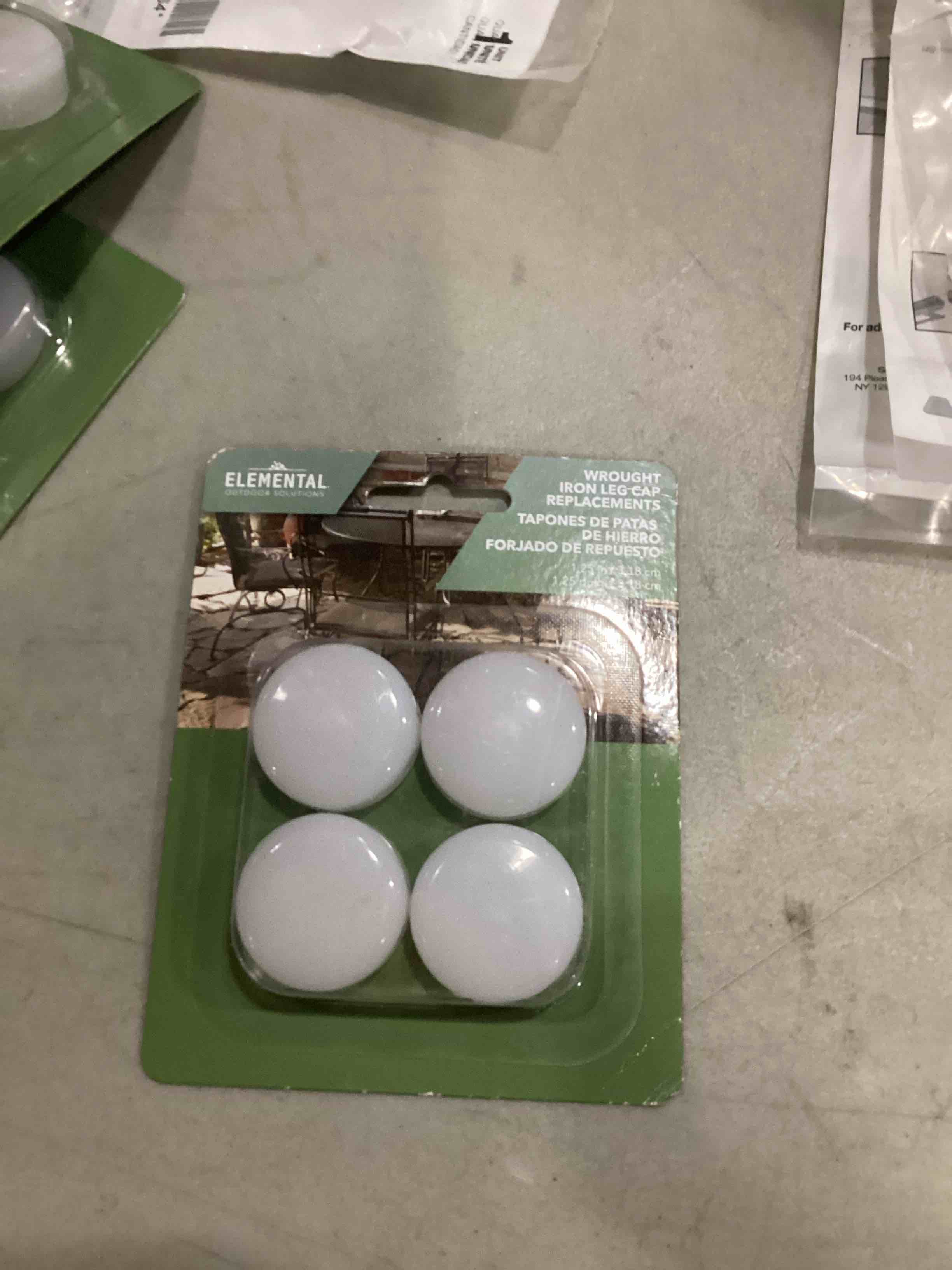 Condition photo showing Brand New for elemental Small 1.25-in Furniture Leg Caps pack of 8