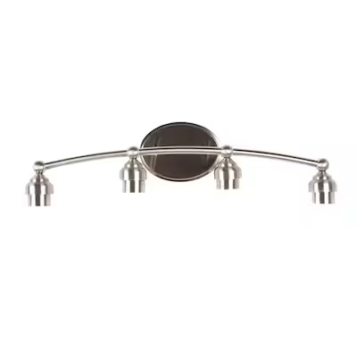 Style Selections 26.5-in 4 -Light Brushed Nickel Transitional Vanity light
