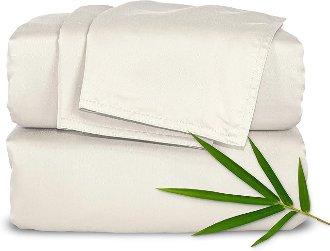 Sheets by Pure Bamboo, Genuine 100% Organic Viscose Derived from Bamboo Bed Sheet Set, Luxuriously Soft & Cooling